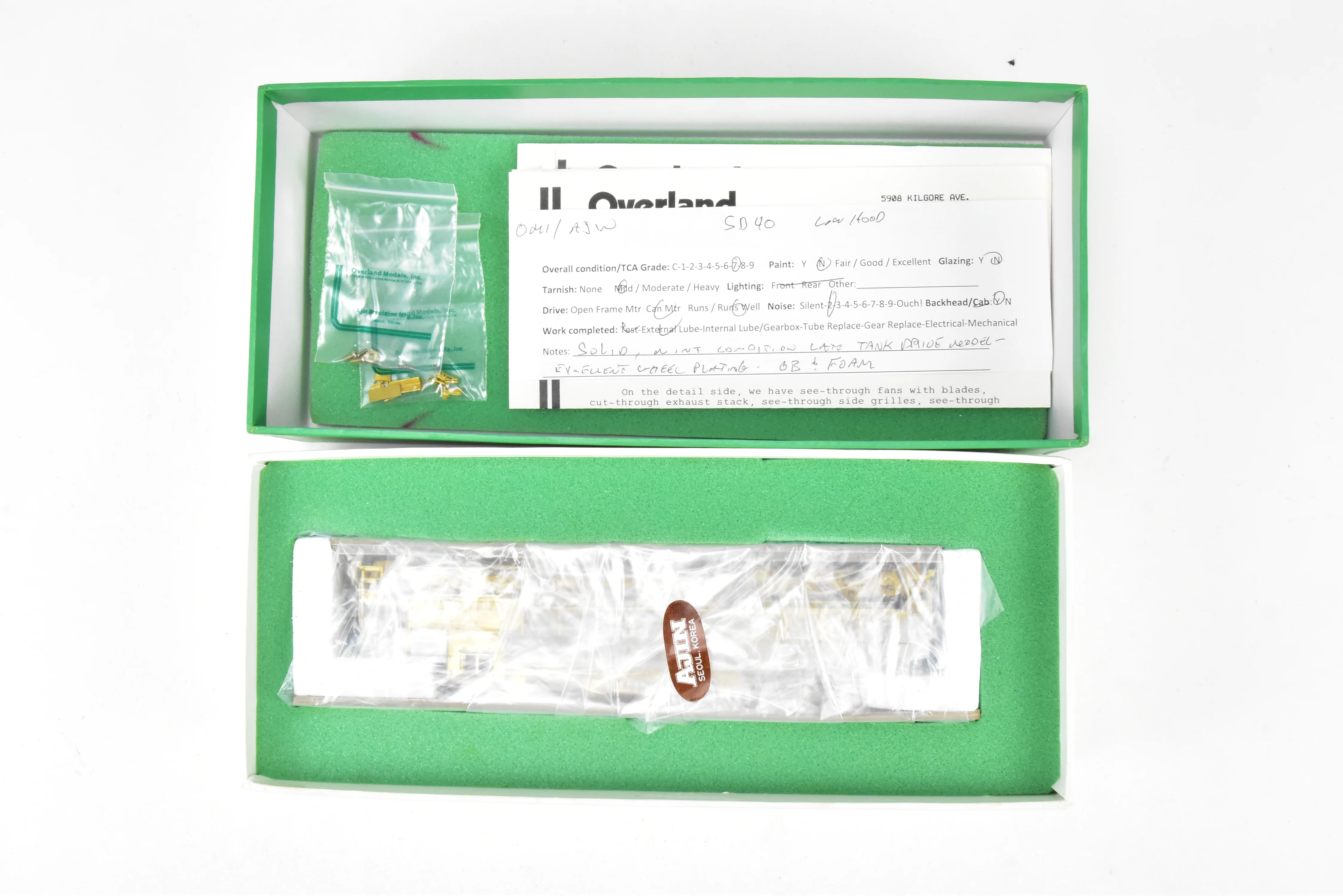 HO Brass OMI - Overland Models Inc. Various Roads EMD SD40 Low Hood, W/Dynamic Brakes, W/Low Mounted Brake Cylinders - Image 20