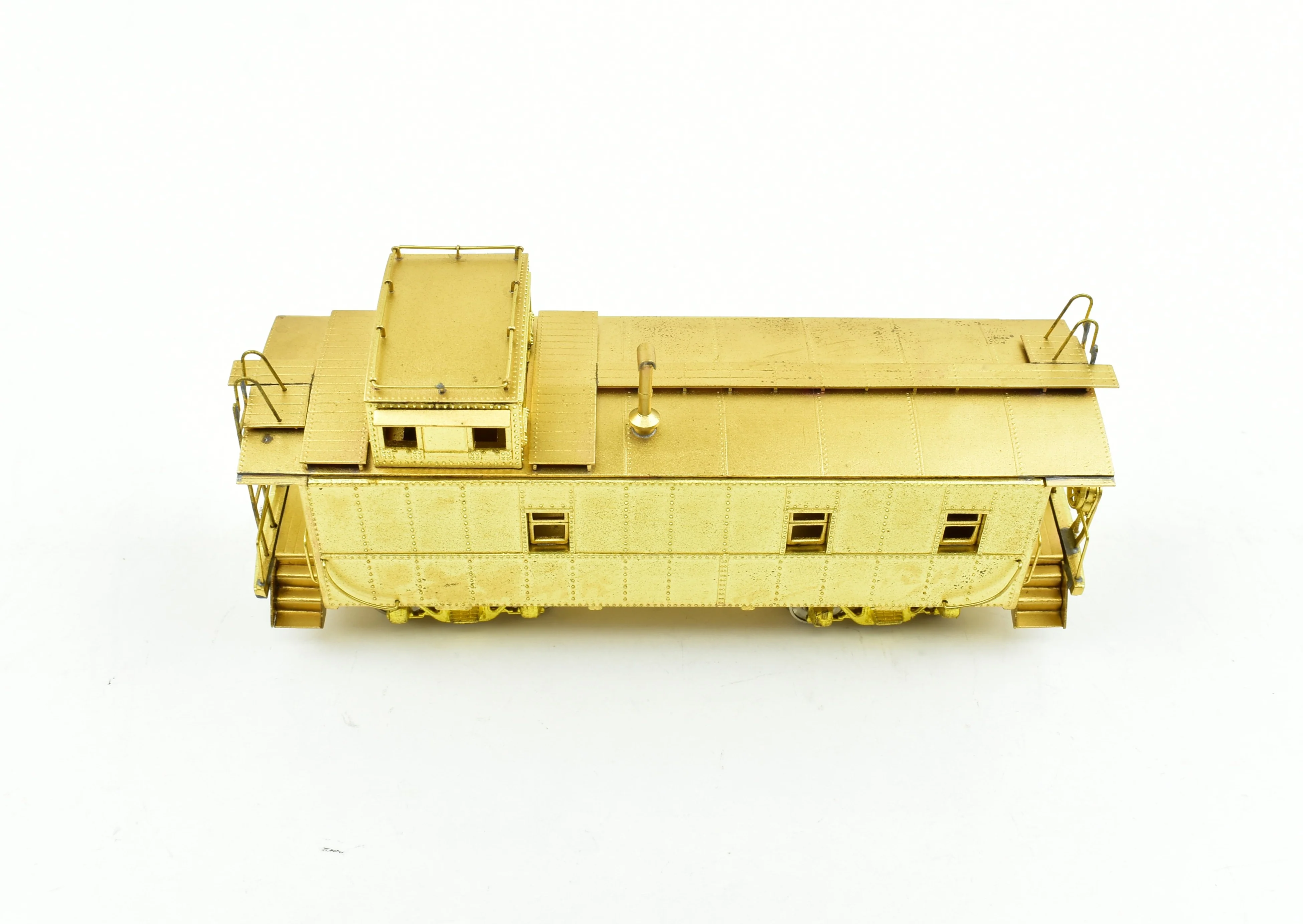 HO Brass PFM - Fujiyama ATSF - Santa Fe Steel Caboose - Image 5