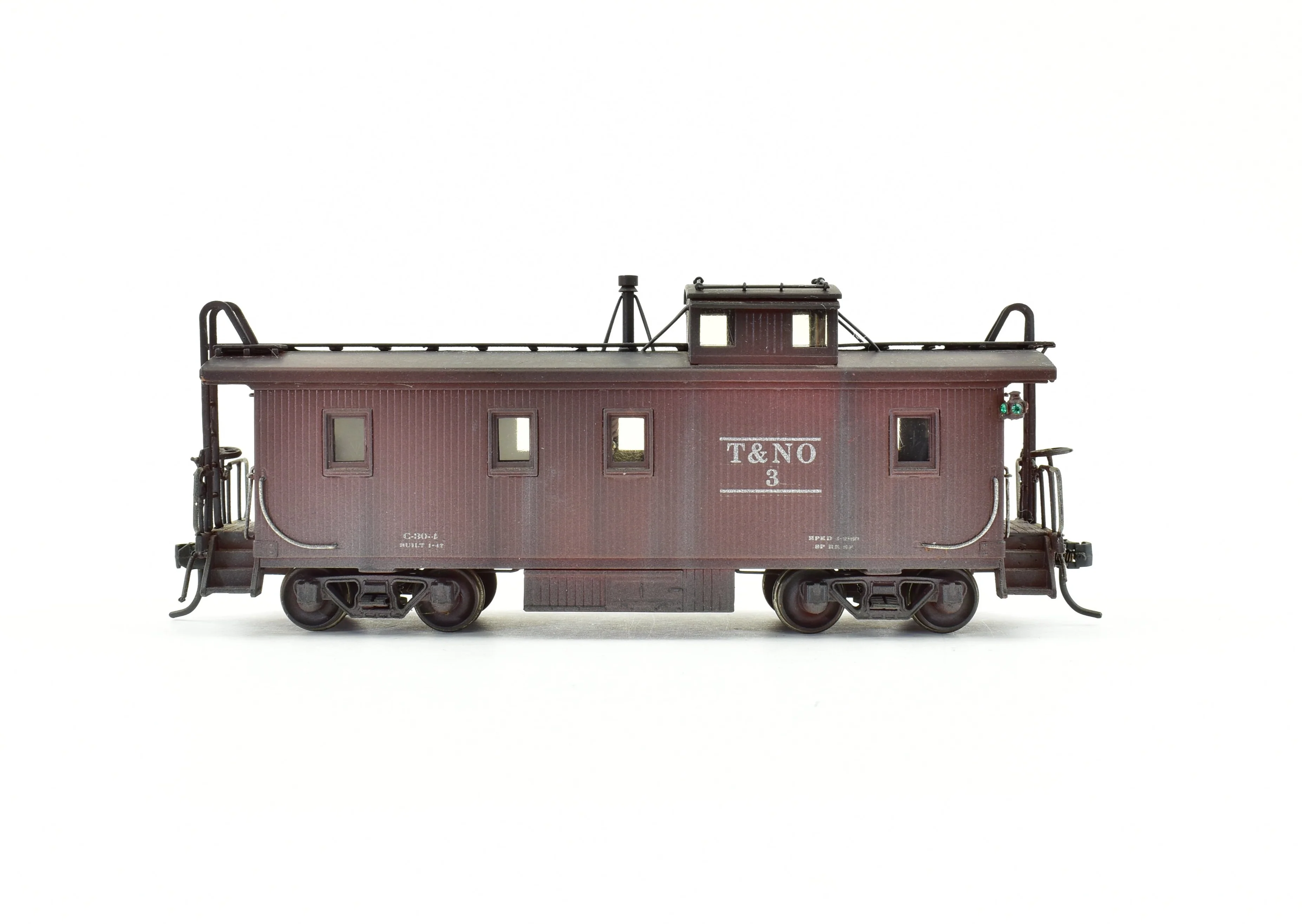 HO Brass PSC - Precision Scale Co. SP/T&NO - Texas & New Orleans C-30-3 Wooden Cupola Caboose CP - Image 4
