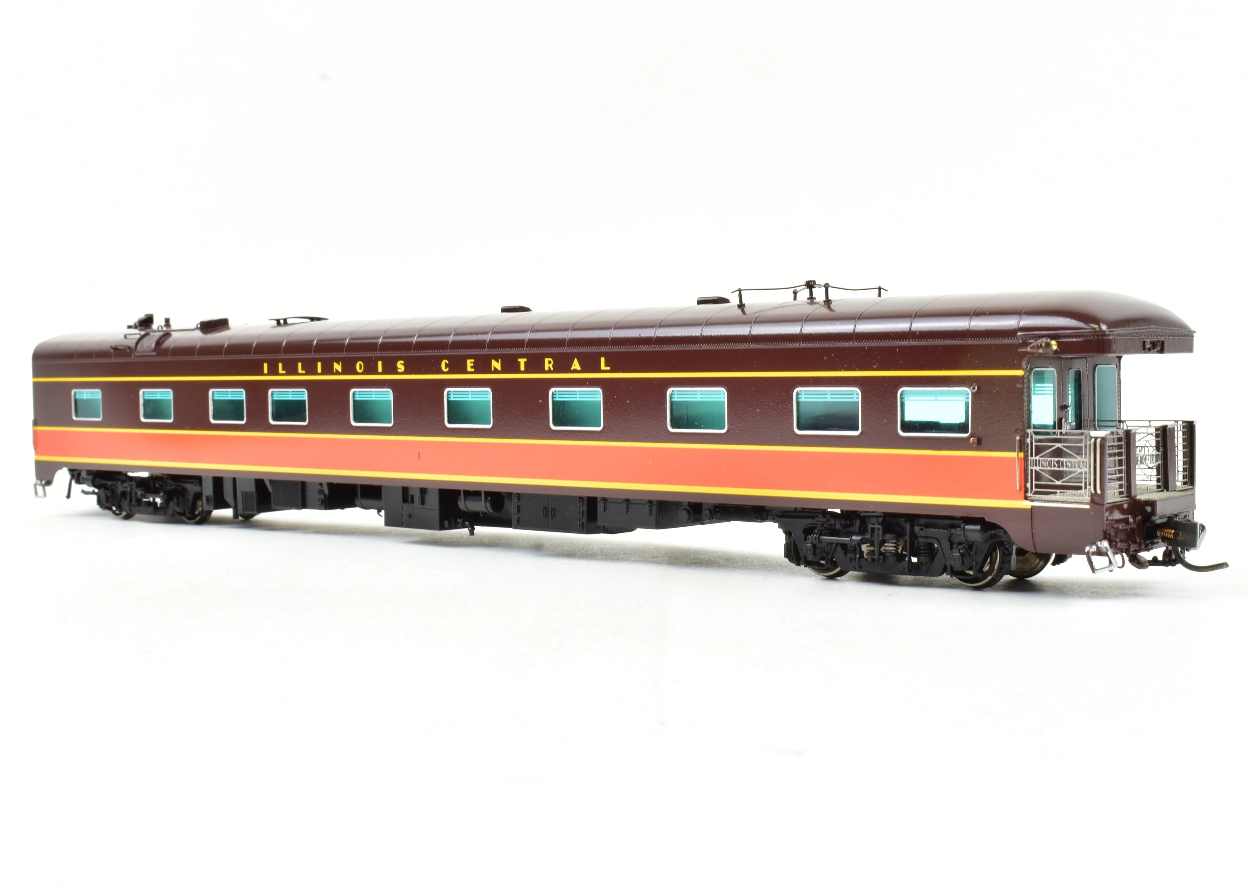 HO Brass CON Railway Classics IC - Illinois Central Business Car #1 Factory Painted - Image 4