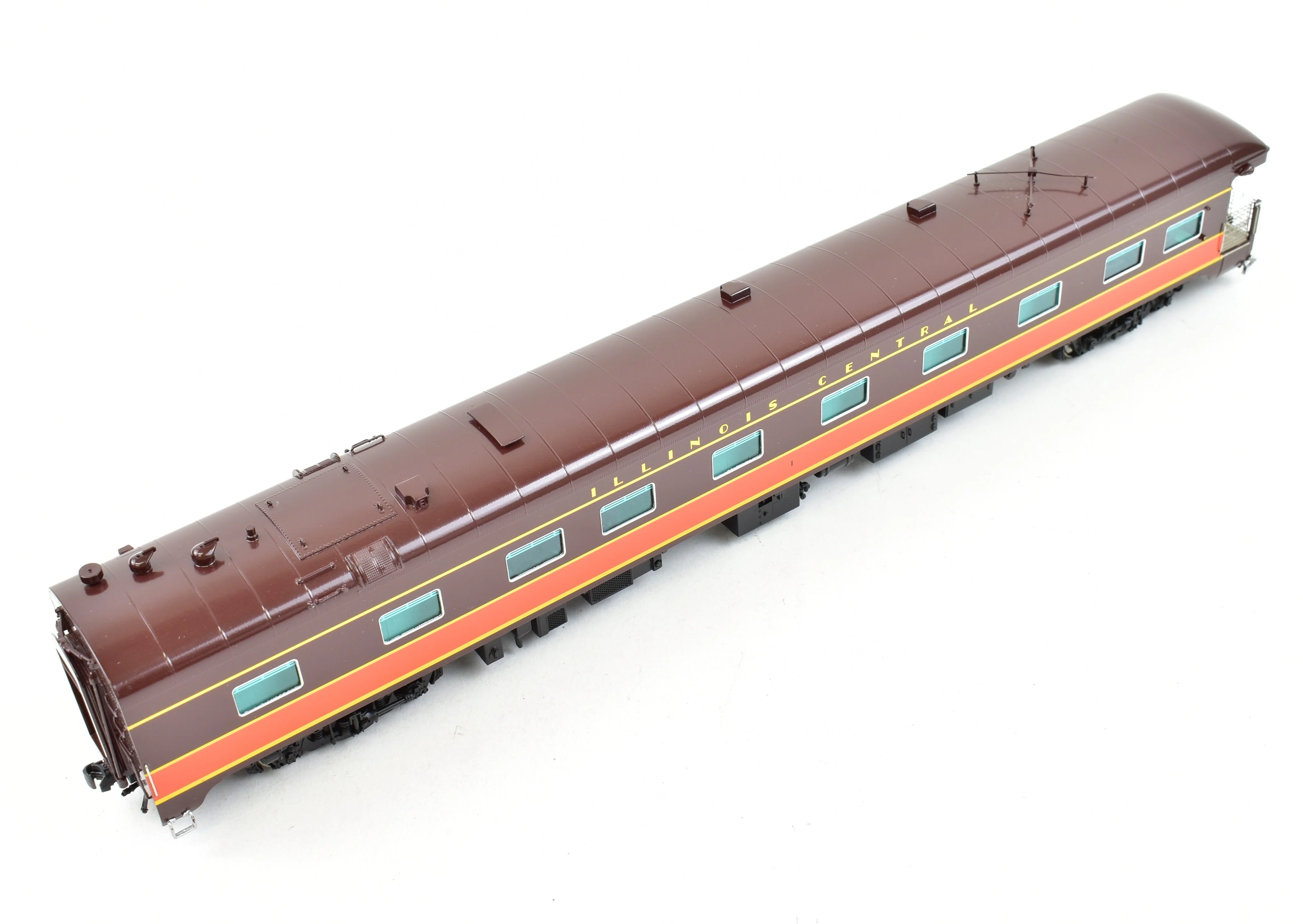 HO Brass CON Railway Classics IC - Illinois Central Business Car #1 Factory Painted - Image 8