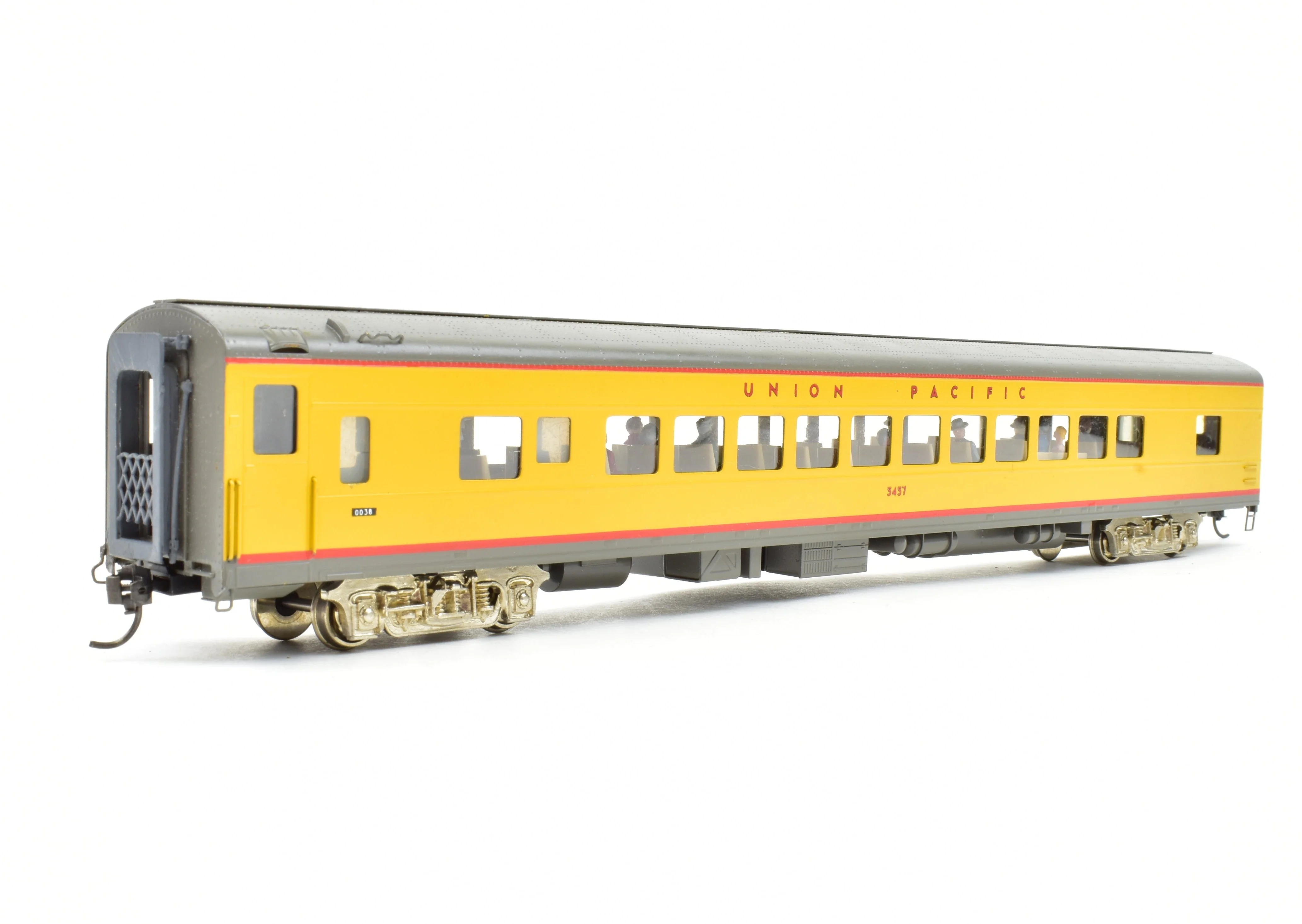 HO Brass S. Soho & Co. UP - Union Pacific #5450 Coach CP with Added Interior Details - Image 4