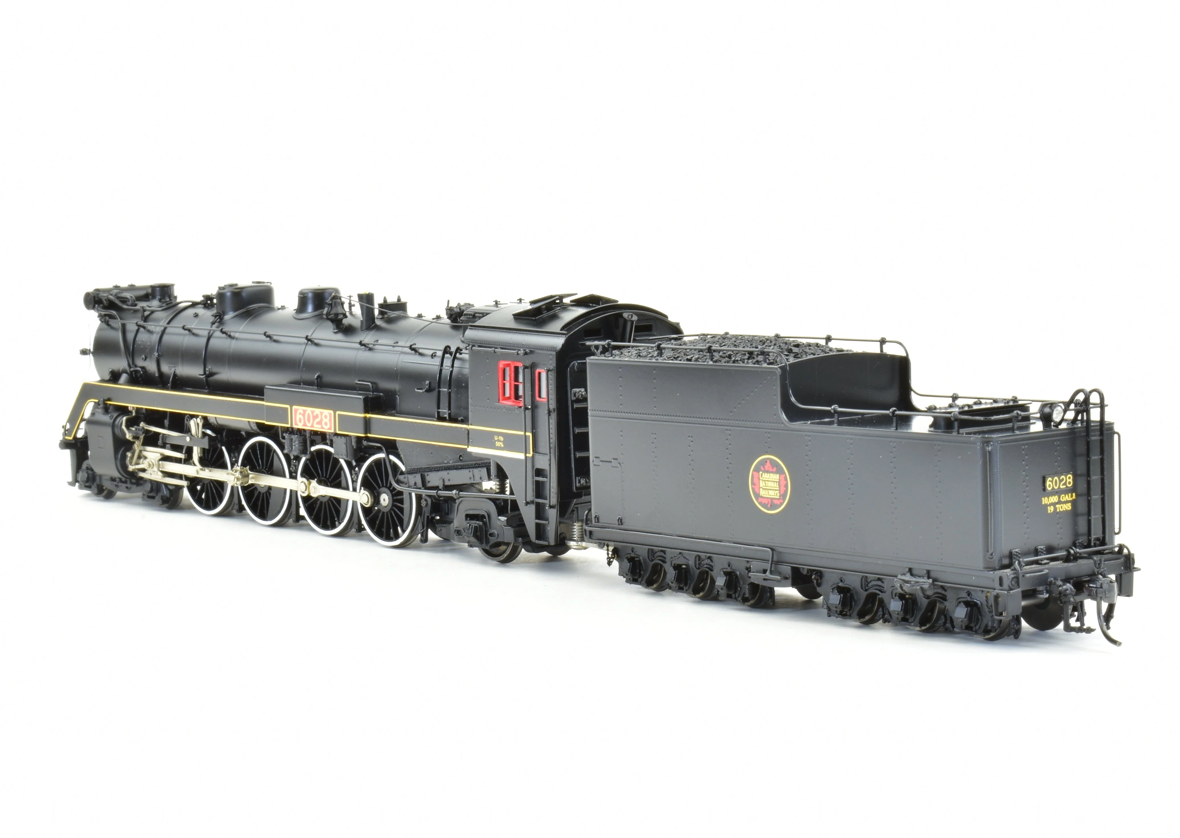 HO Brass CON VH - Van Hobbies CNR - Canadian National Railway 4-8-2 Class U-1-b Mountain #6028 FP - Image 15