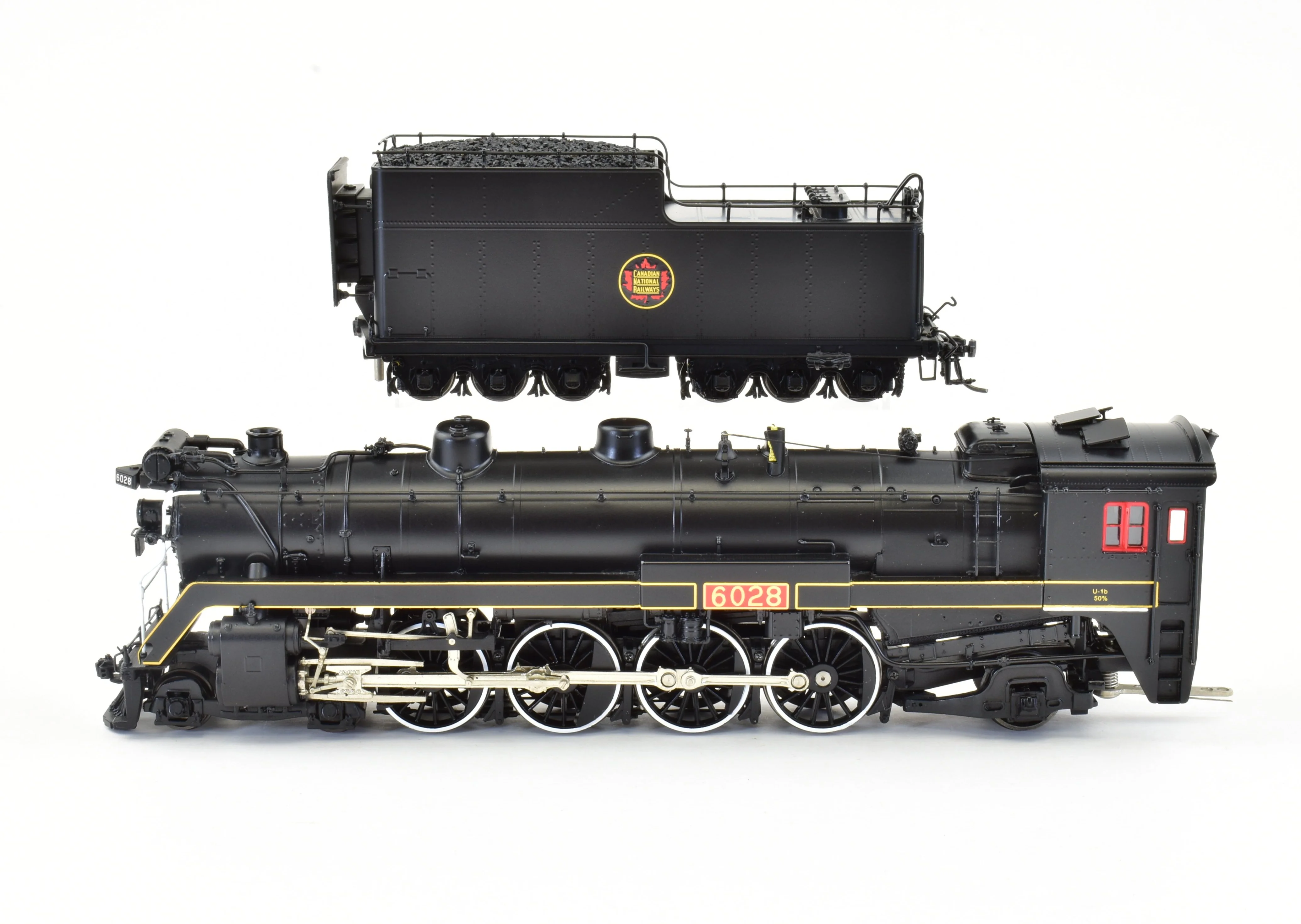 HO Brass CON VH - Van Hobbies CNR - Canadian National Railway 4-8-2 Class U-1-b Mountain #6028 FP - Image 3