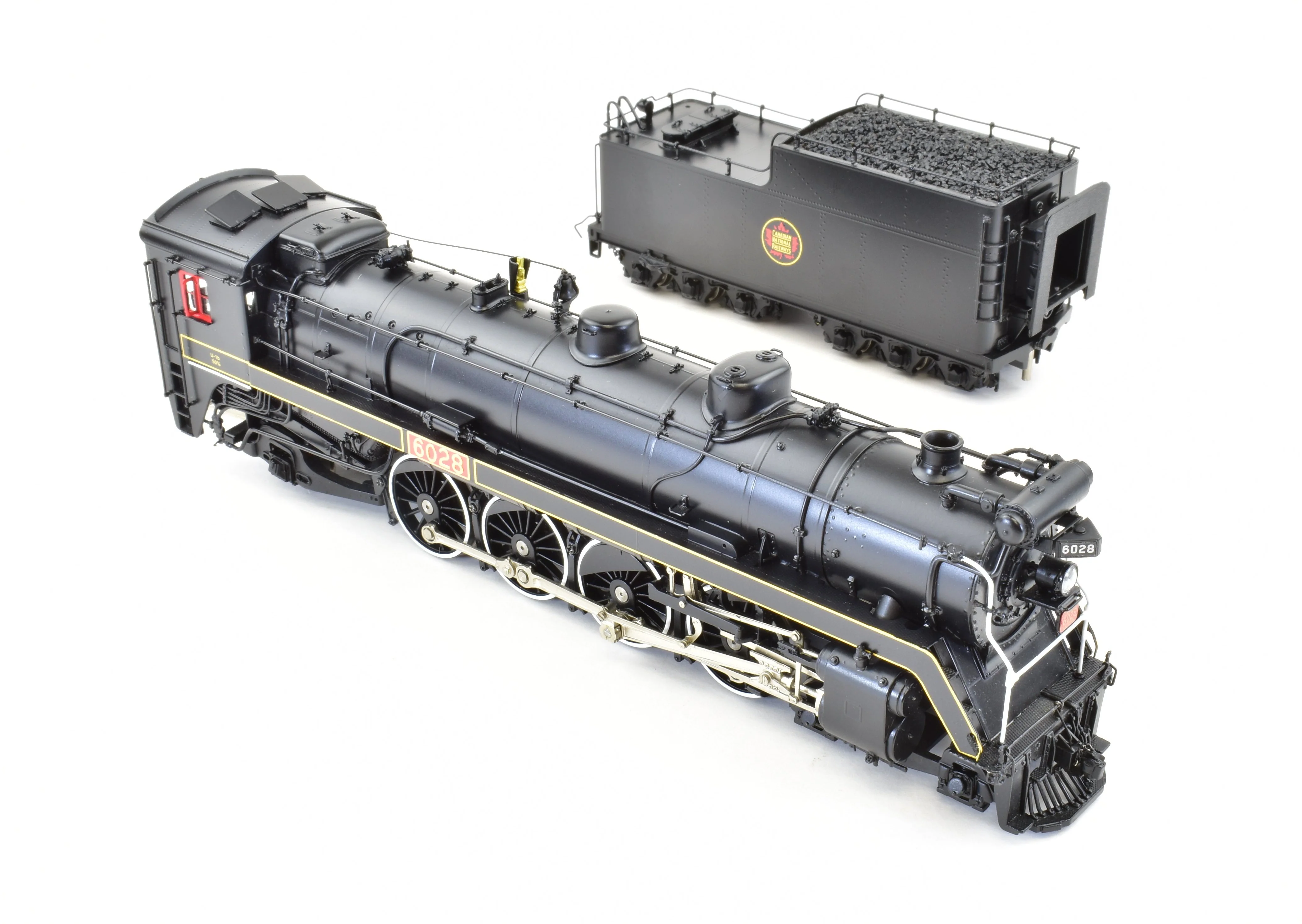 HO Brass CON VH - Van Hobbies CNR - Canadian National Railway 4-8-2 Class U-1-b Mountain #6028 FP - Image 4