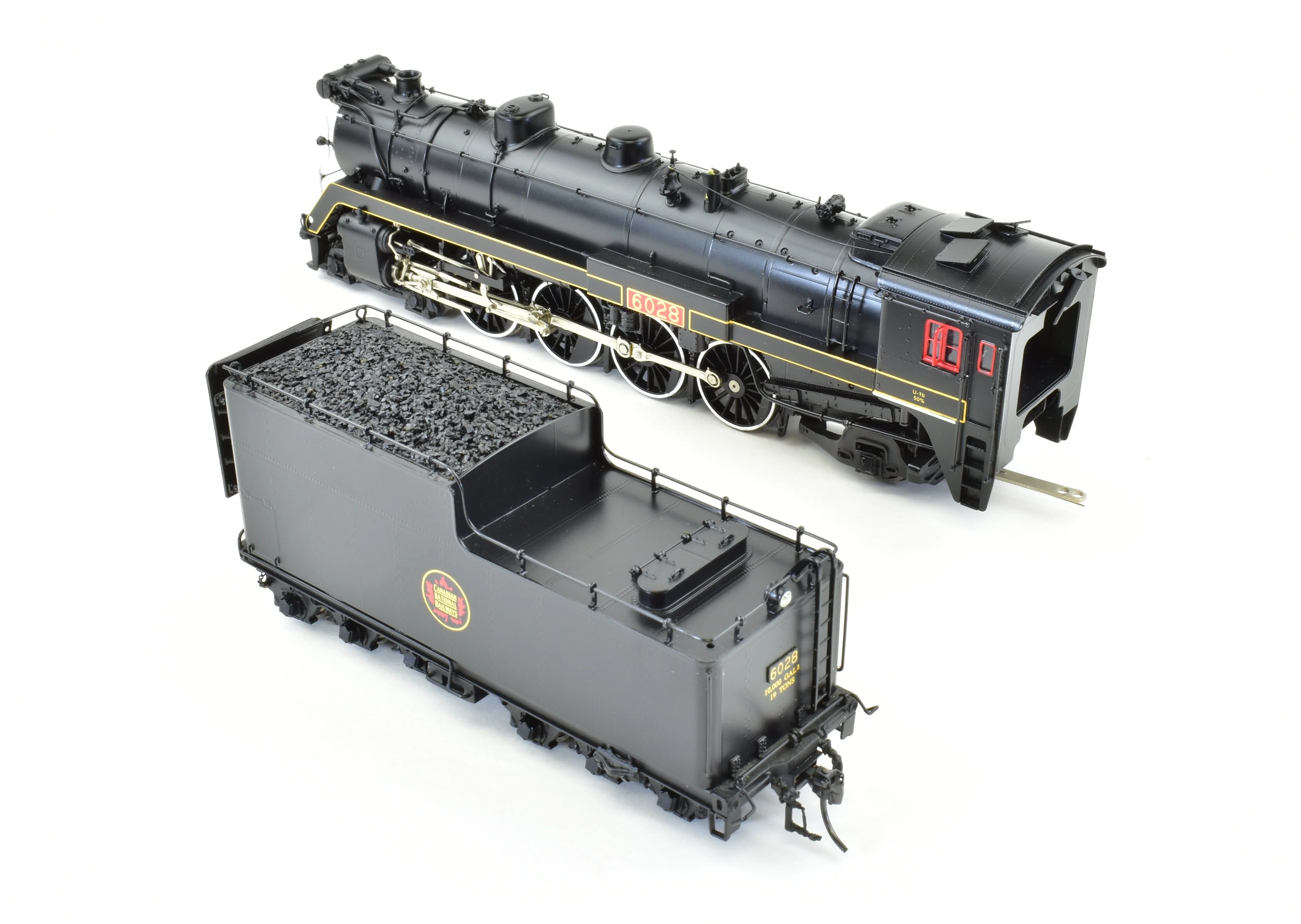 HO Brass CON VH - Van Hobbies CNR - Canadian National Railway 4-8-2 Class U-1-b Mountain #6028 FP - Image 6