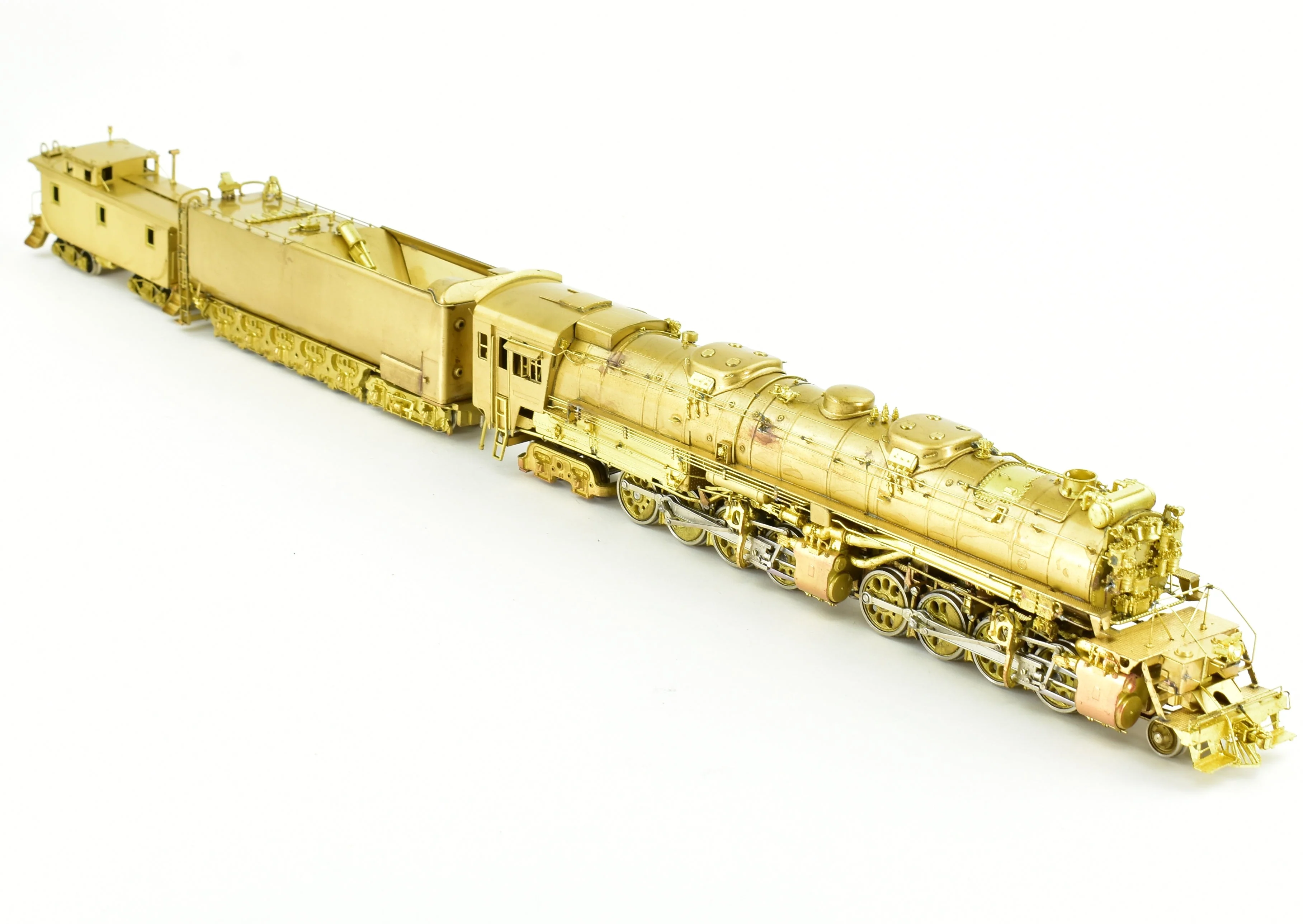 HO Brass Westside Model Co. DM&IR - Duluth, Missabe, & Iron Range 2-8-8-4 Yellowstone M-4 with Caboose - Image 4