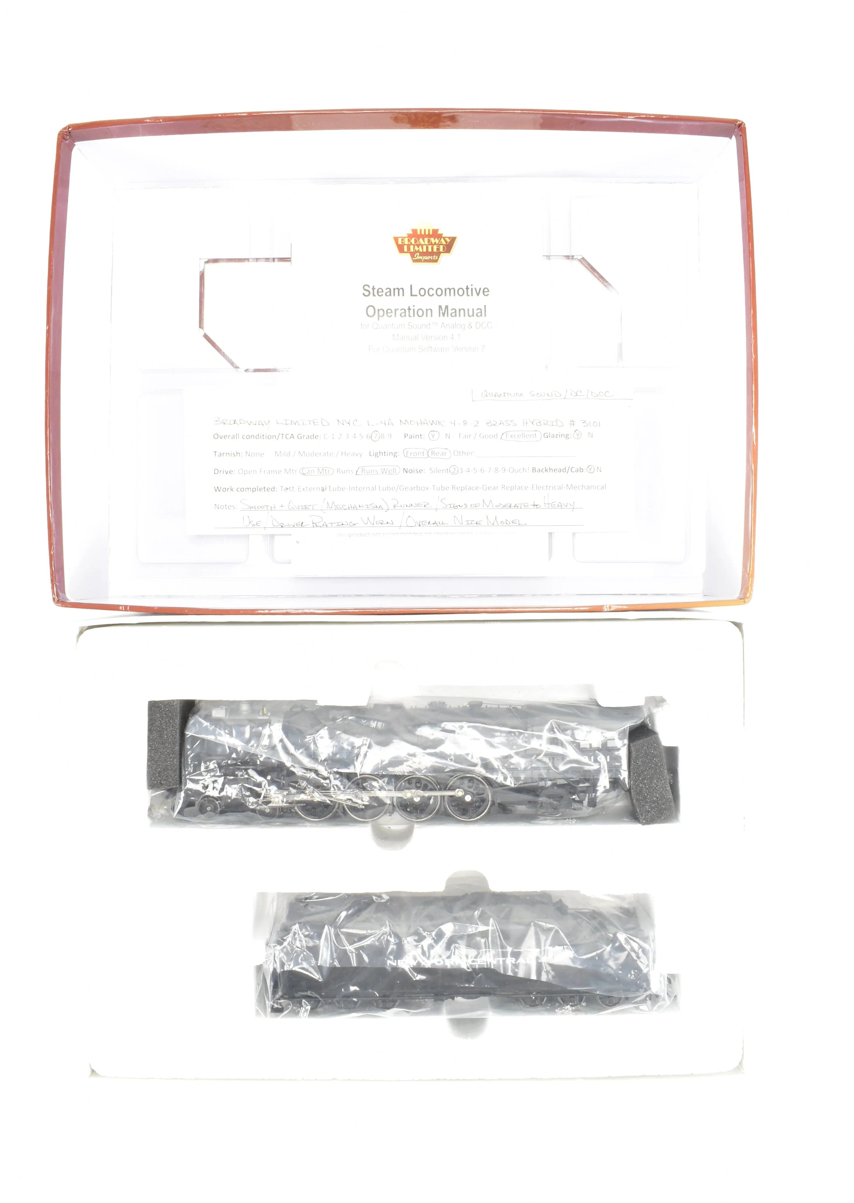 HO Brass Hybrid BLI - Broadway Limited Imports NYC - New York Central L-4a Mohawk 4-8-2 FP #3101 w/Boxpox Drivers DCC and Sound - Image 22