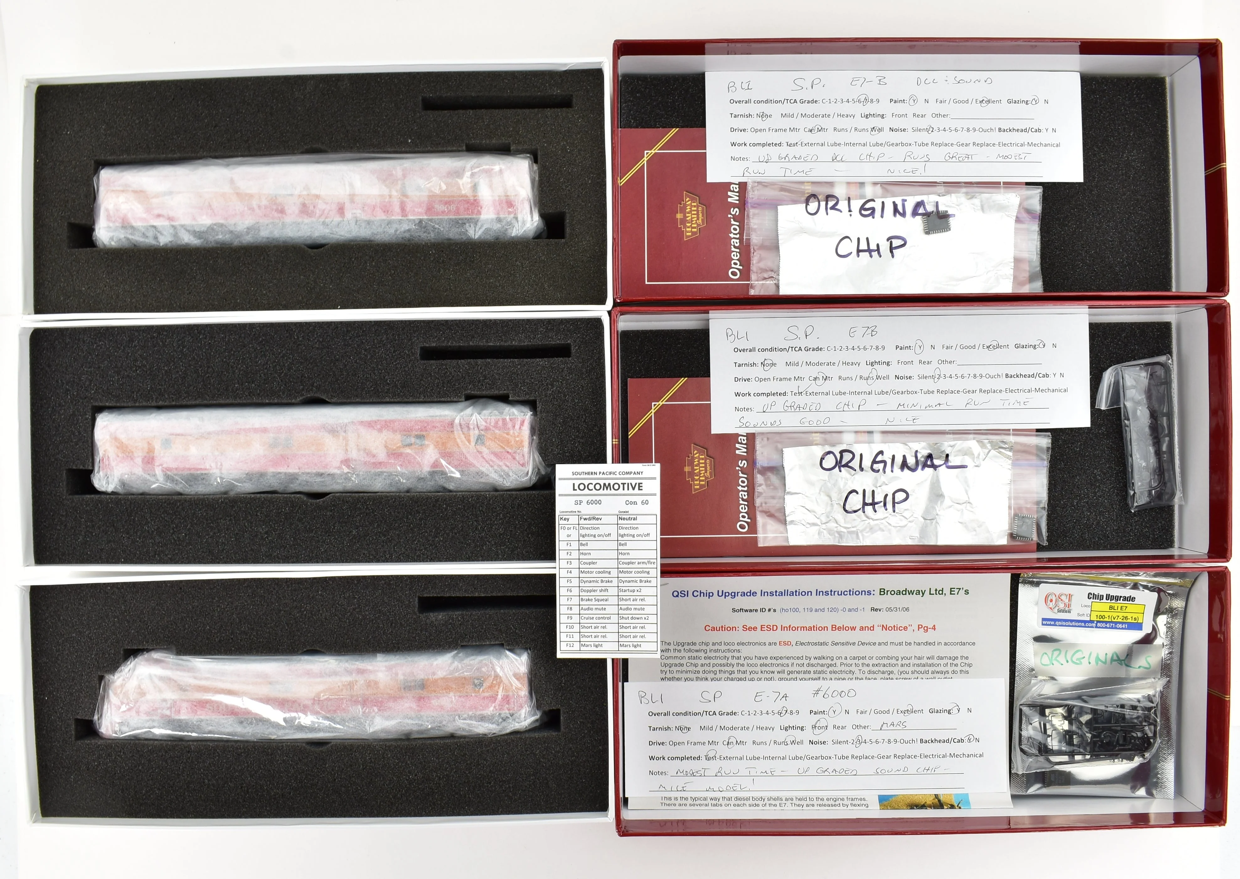 HO CON BLI - Broadway Limited Imports SP - Southern Pacific EMD E7A/B/B Set with QSI DCC and Sound - Image 17