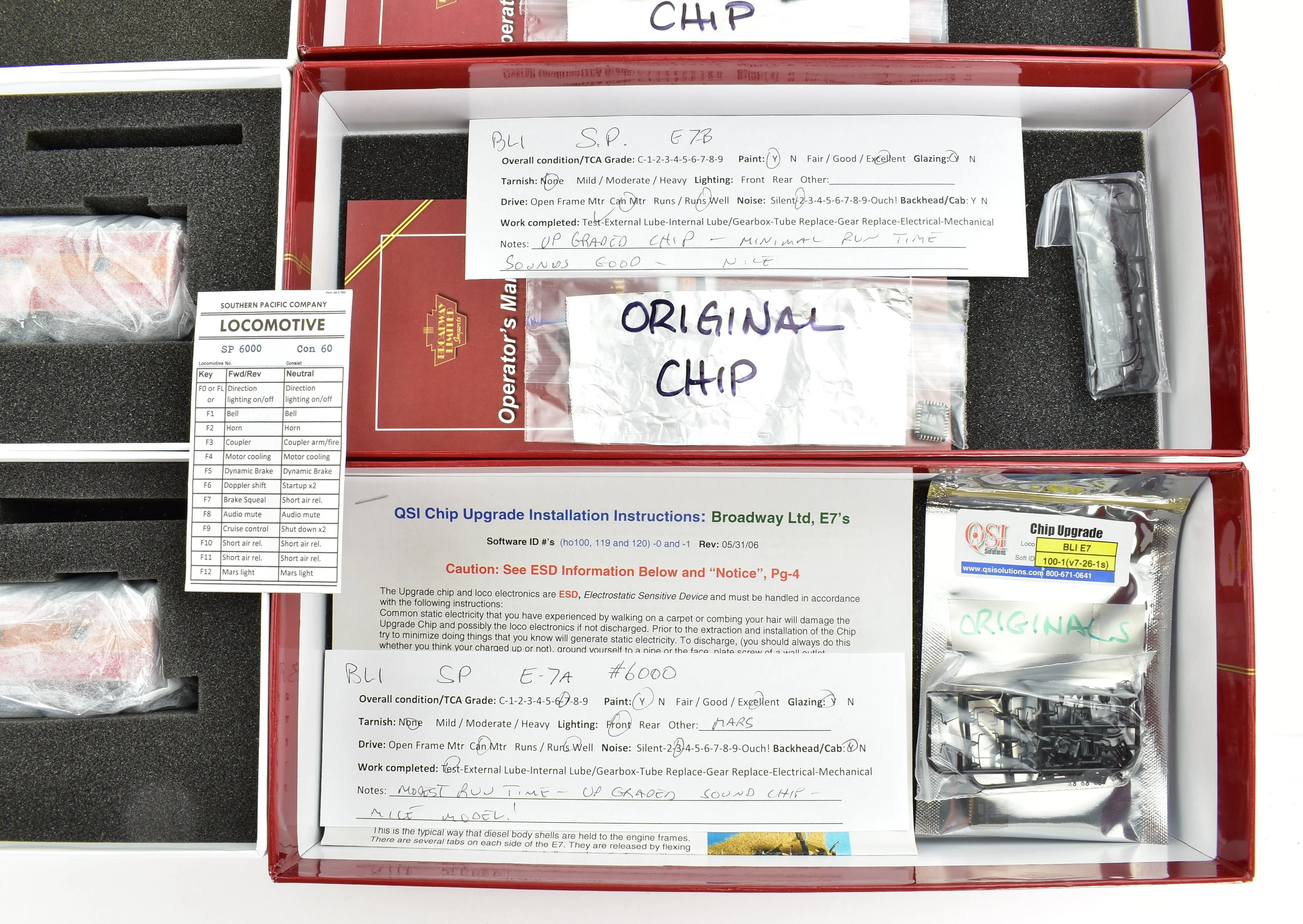 HO CON BLI - Broadway Limited Imports SP - Southern Pacific EMD E7A/B/B Set with QSI DCC and Sound - Image 18