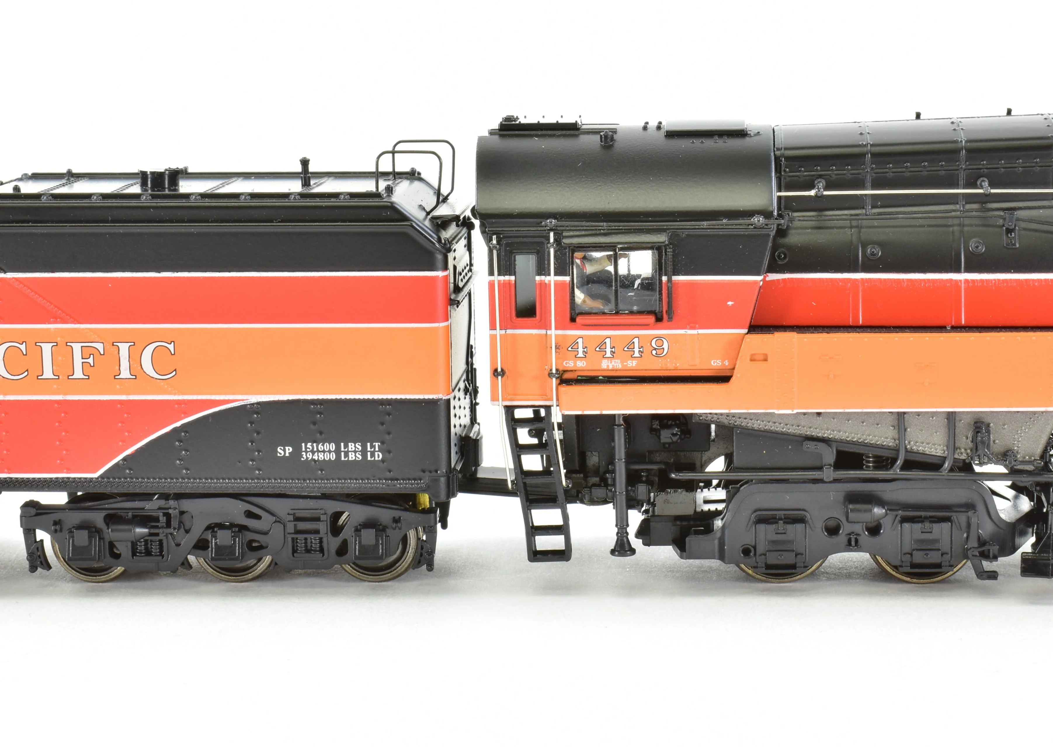 HO CON MTH - Mike's Train House SP - Southern Pacific 4-8-4 GS-4 Streamlined Daylight Large Lettering #4449 - Image 14