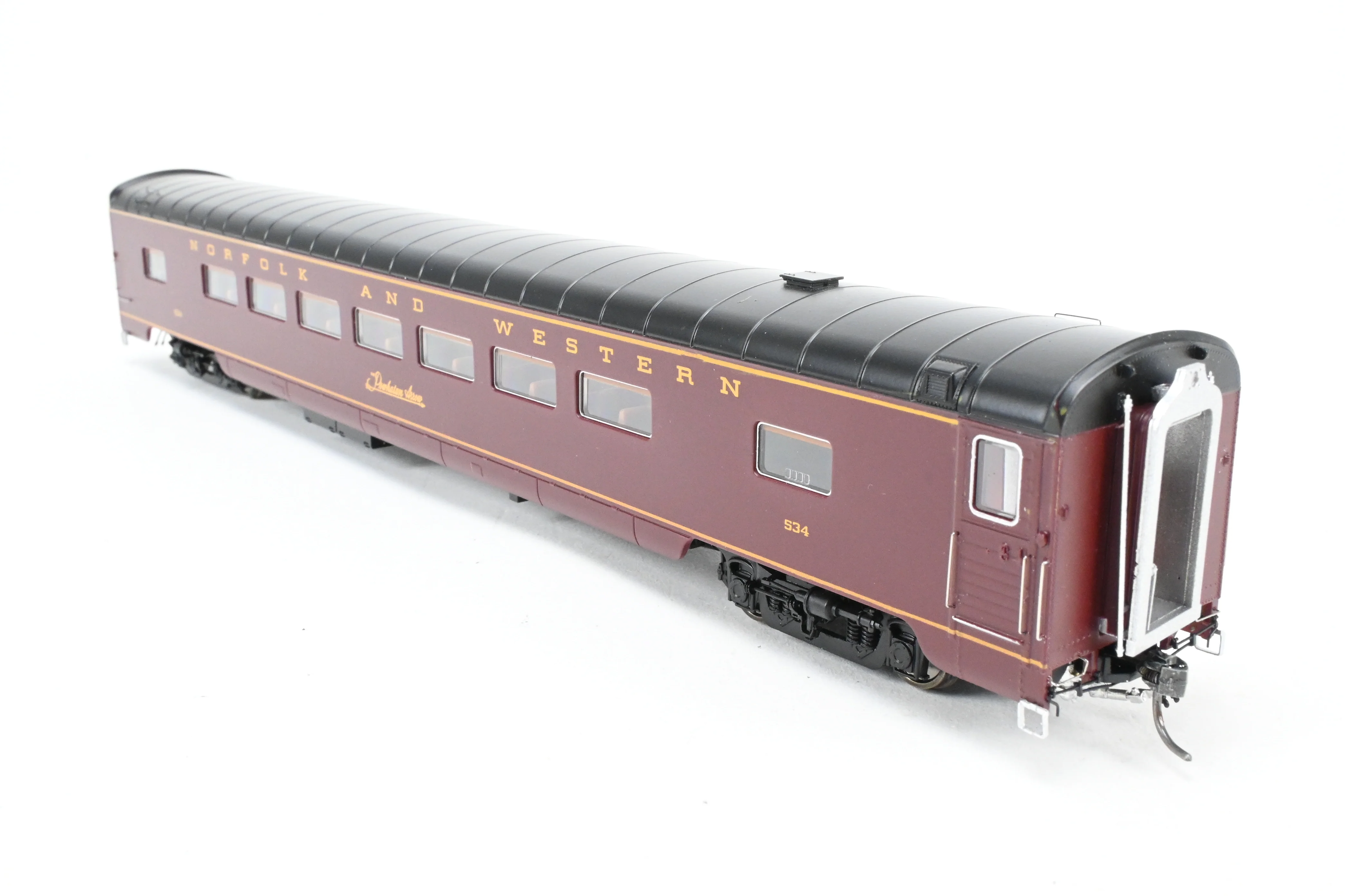 HO MTH - Mike's Train House N&W - Norfolk & Western "Powhattan Arrow" 5 Unit Passenger Car Set, Factory Decorated - Image 13