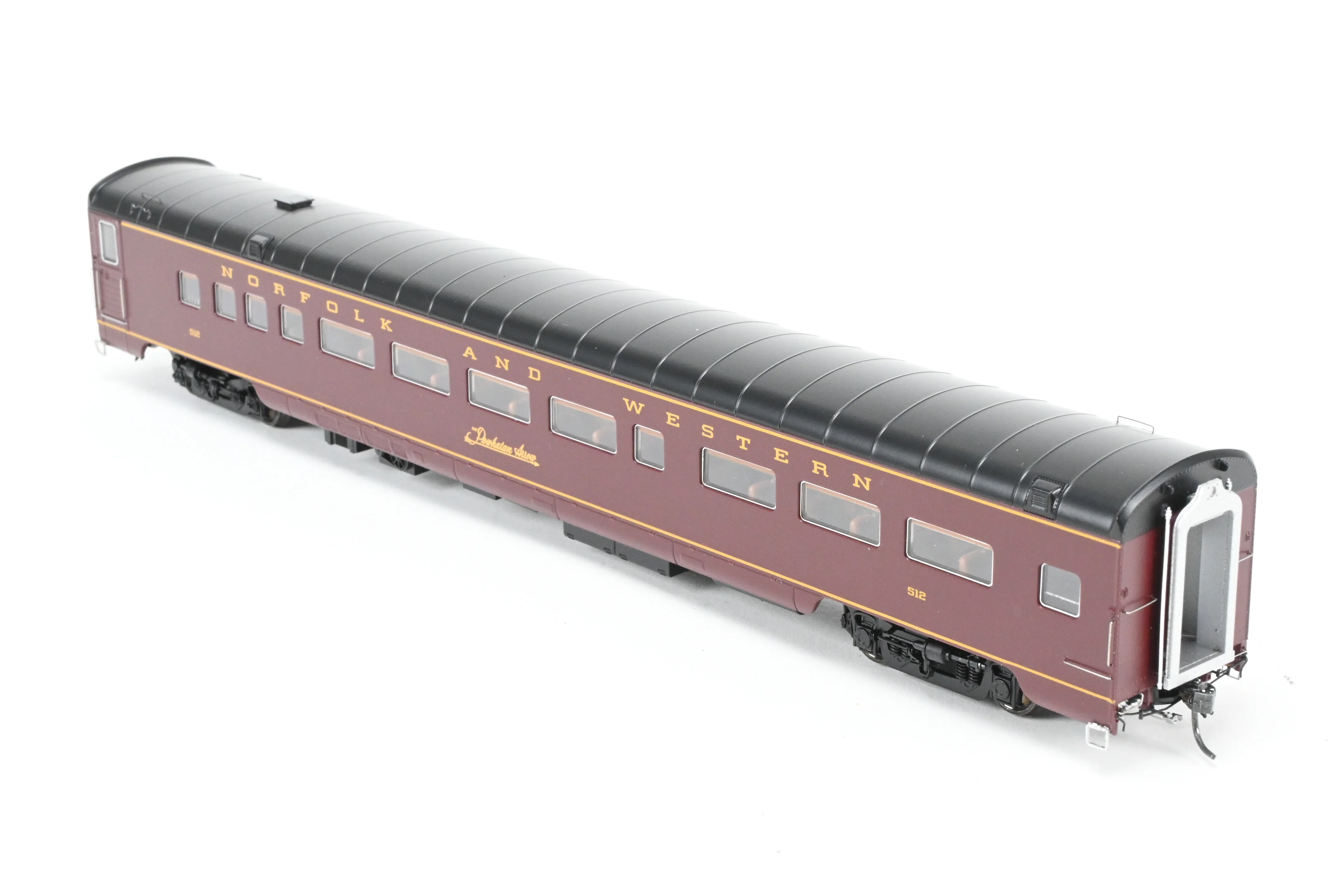 HO MTH - Mike's Train House N&W - Norfolk & Western "Powhattan Arrow" 5 Unit Passenger Car Set, Factory Decorated - Image 18