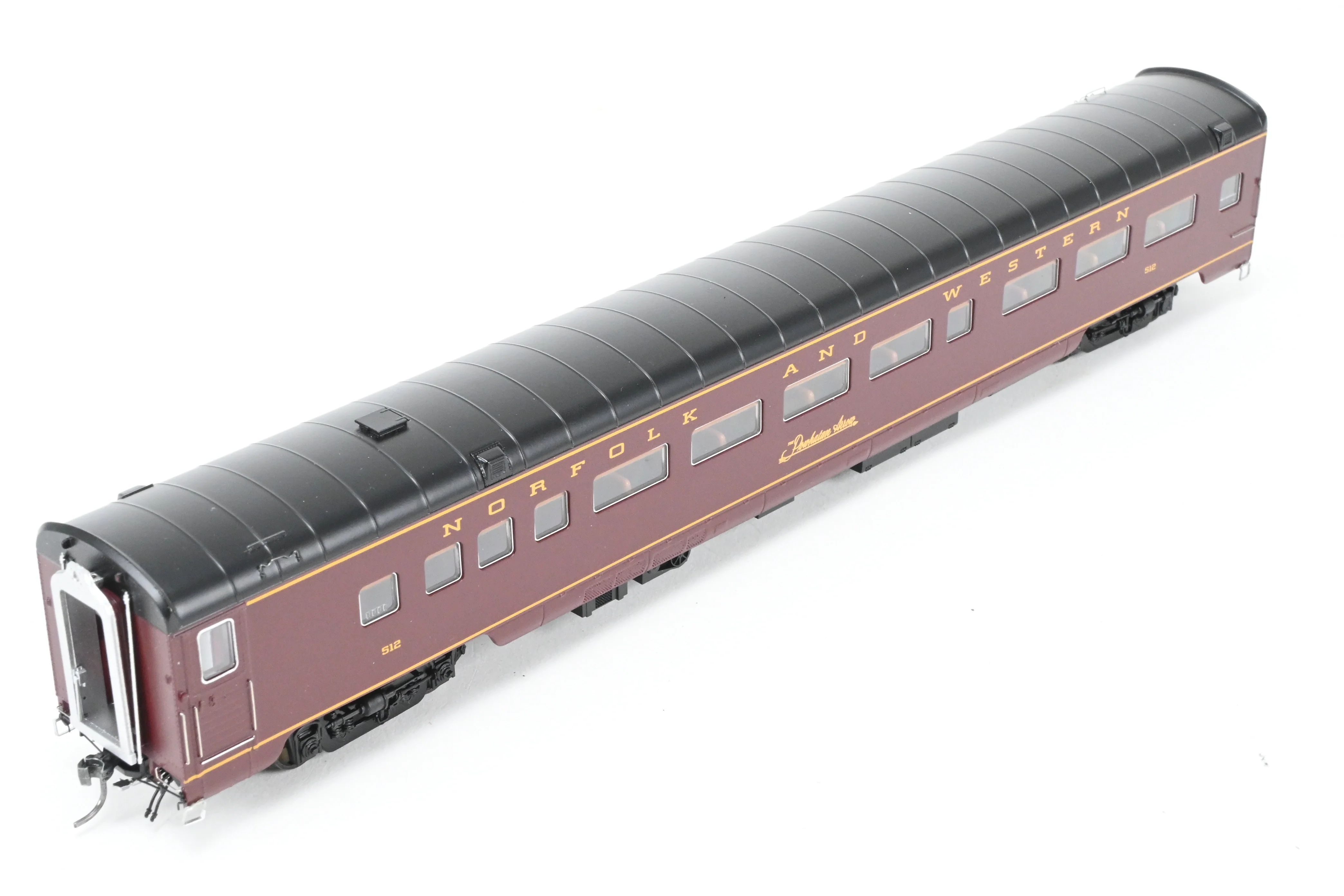 HO MTH - Mike's Train House N&W - Norfolk & Western "Powhattan Arrow" 5 Unit Passenger Car Set, Factory Decorated - Image 21