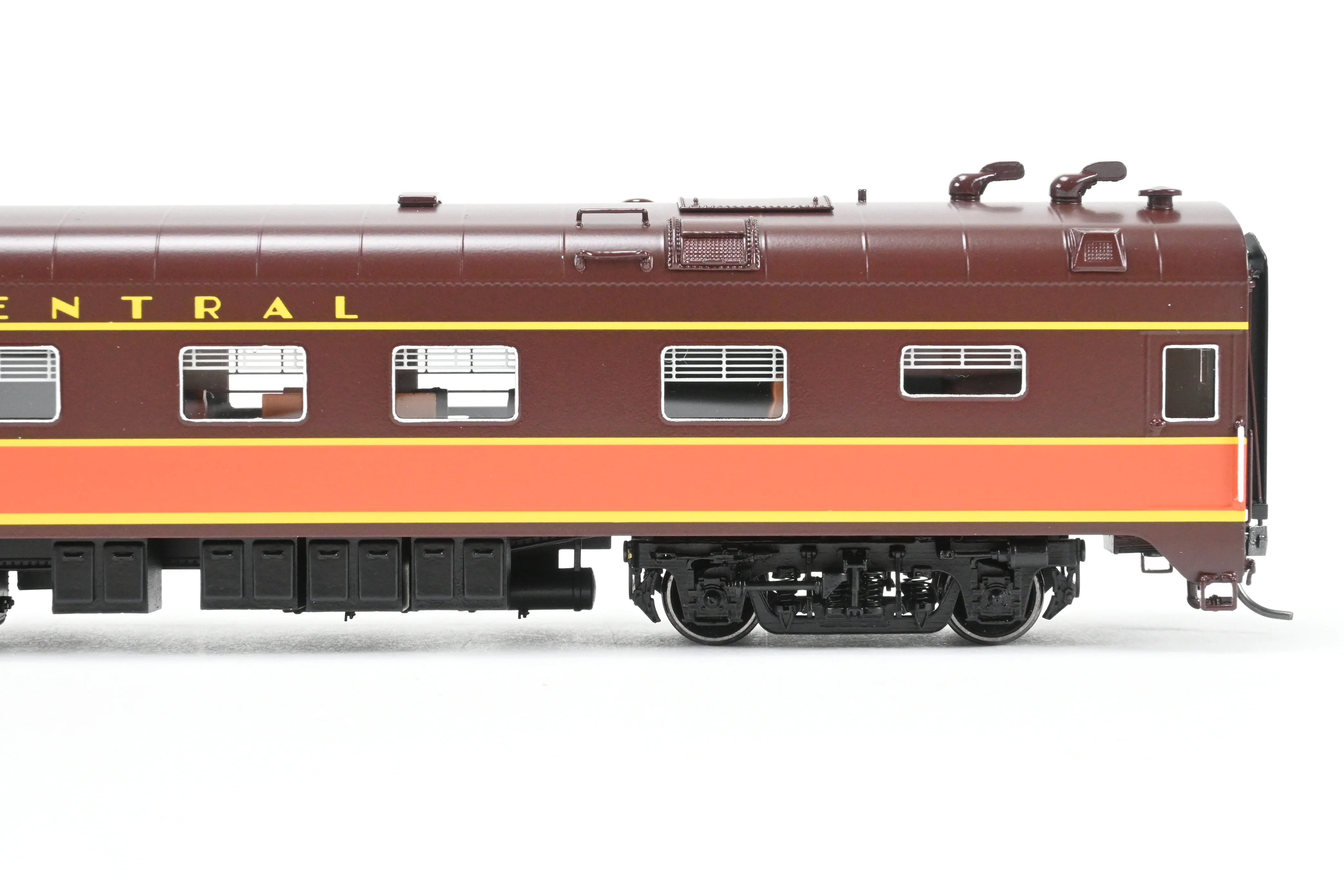 HO NEW Brass NBL - North Bank Line IC - Illinois Central Business Car #1 Chocolate & Orange Split Rail Herald - Image 19
