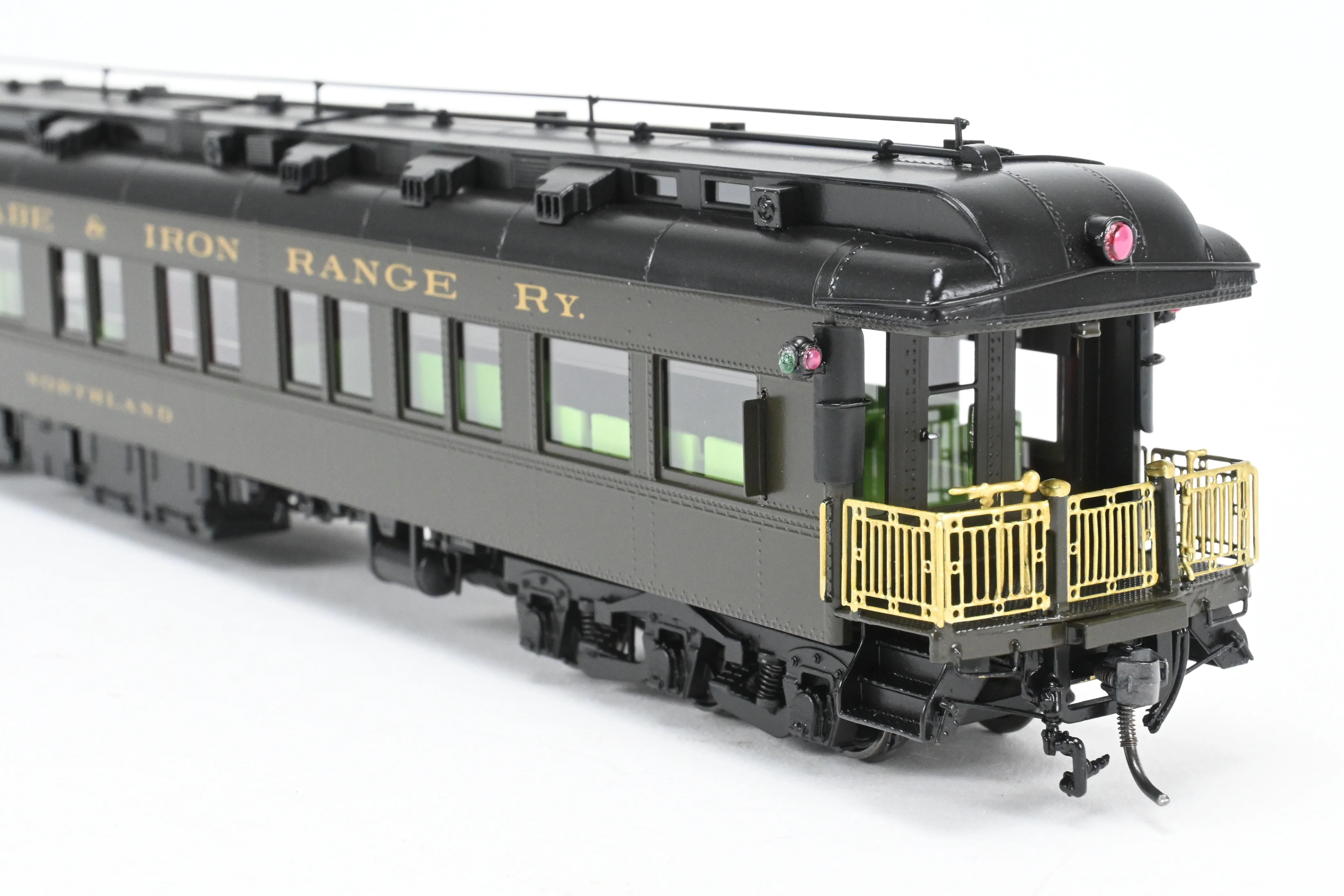 HO NEW Brass NBL - North Bank Line DM&IR - Duluth Missabe & Iron Range Business Car “Northland” with Combine W-24 Set FP - Image 27