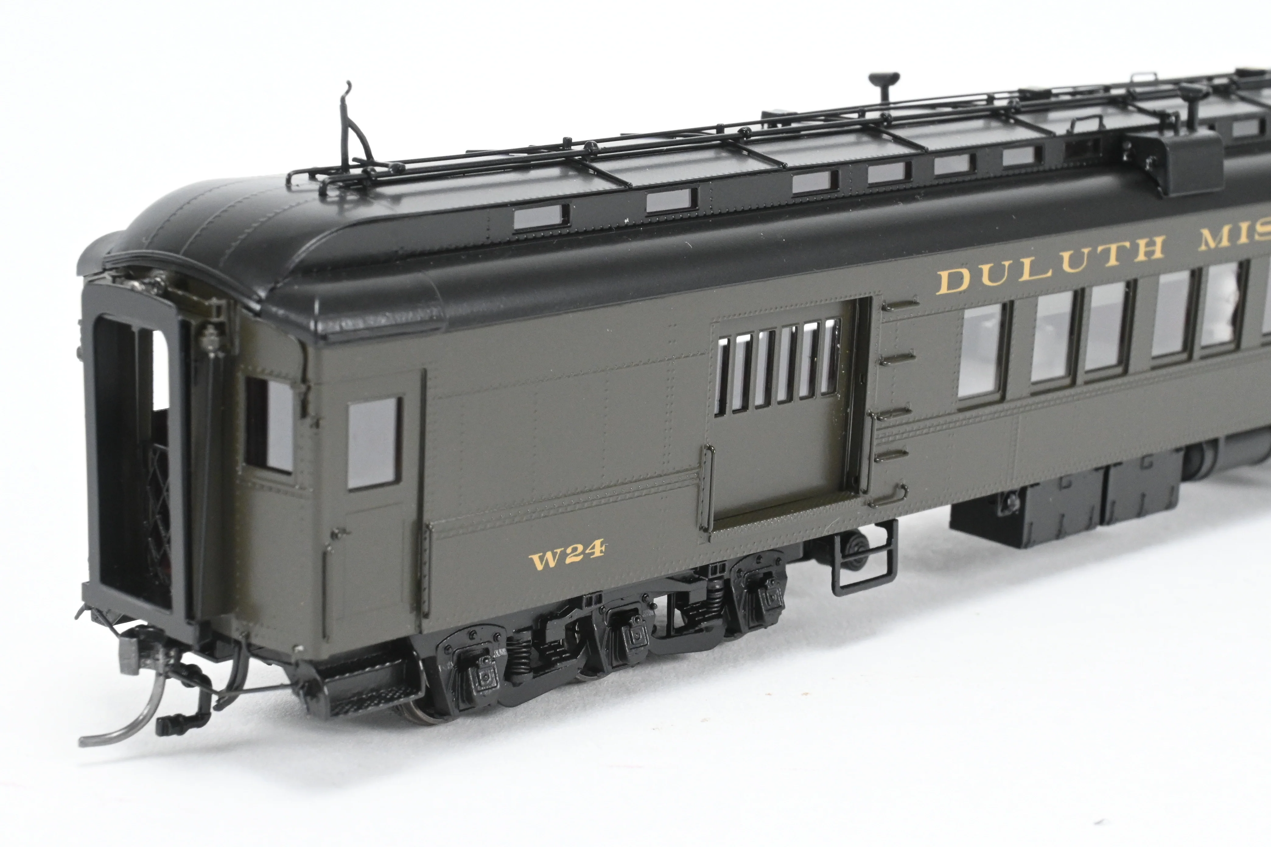 HO NEW Brass NBL - North Bank Line DM&IR - Duluth Missabe & Iron Range Business Car “Northland” with Combine W-24 Set FP - Image 37