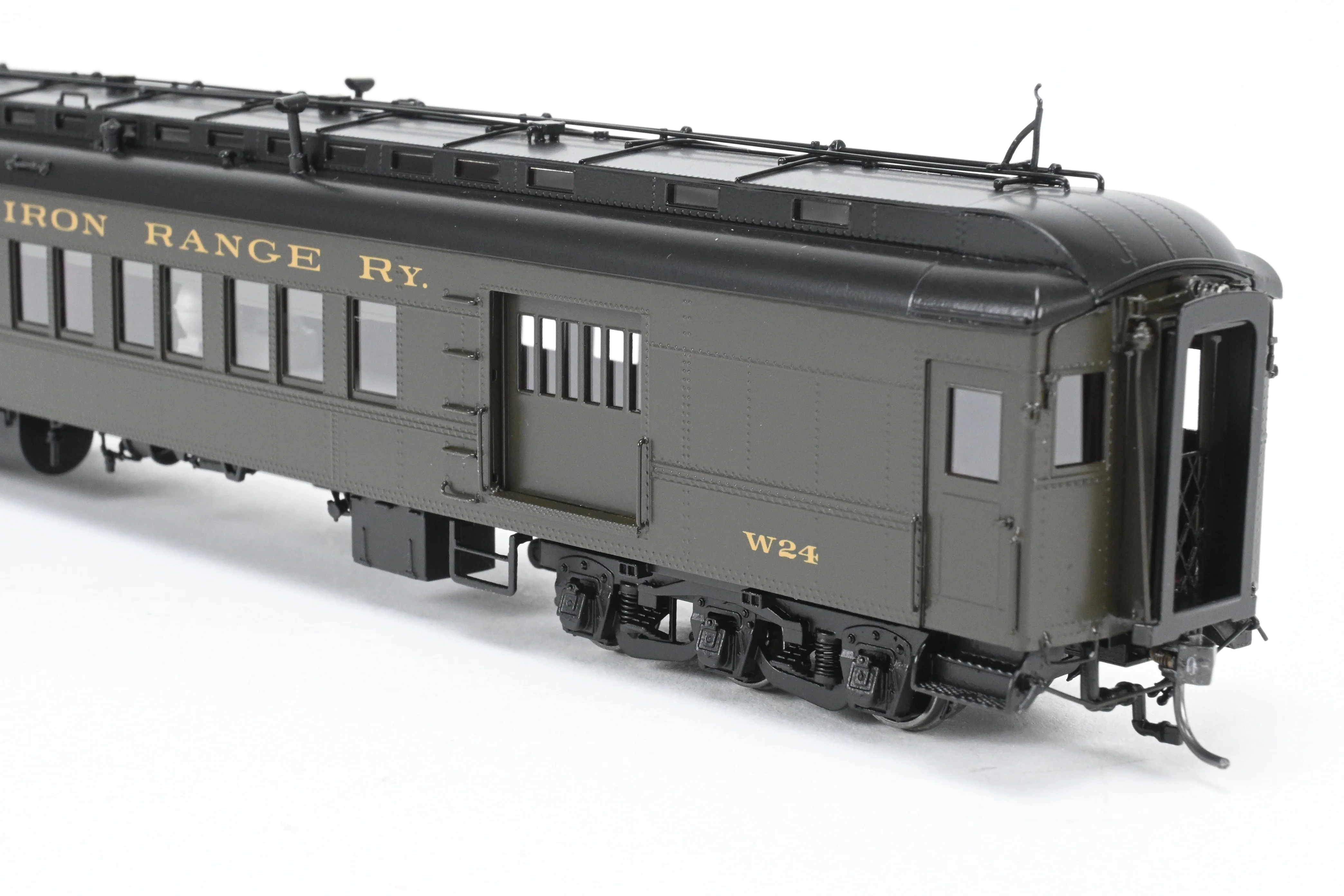 HO NEW Brass NBL - North Bank Line DM&IR - Duluth Missabe & Iron Range Business Car “Northland” with Combine W-24 Set FP - Image 38