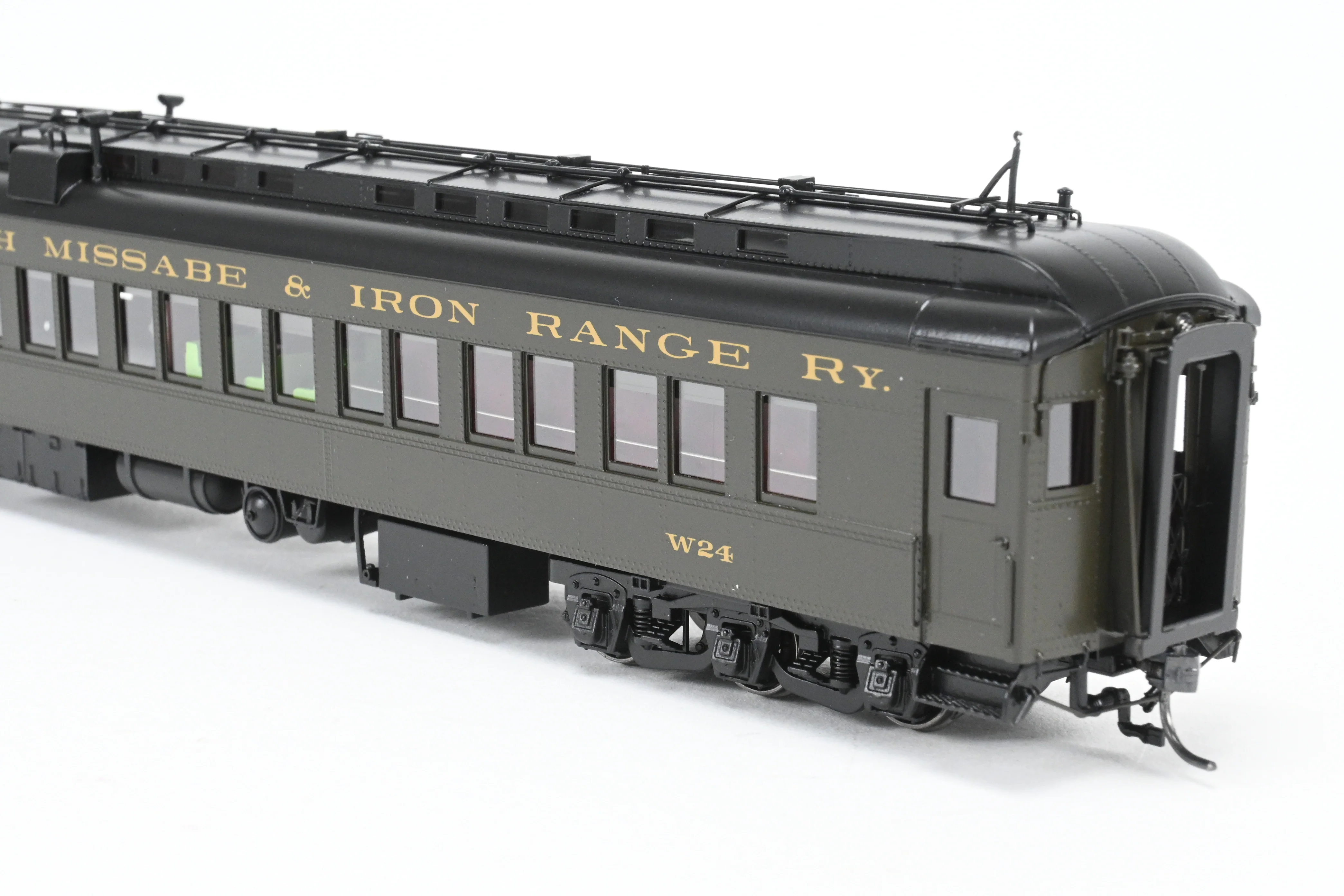 HO NEW Brass NBL - North Bank Line DM&IR - Duluth Missabe & Iron Range Business Car “Northland” with Combine W-24 Set FP - Image 40