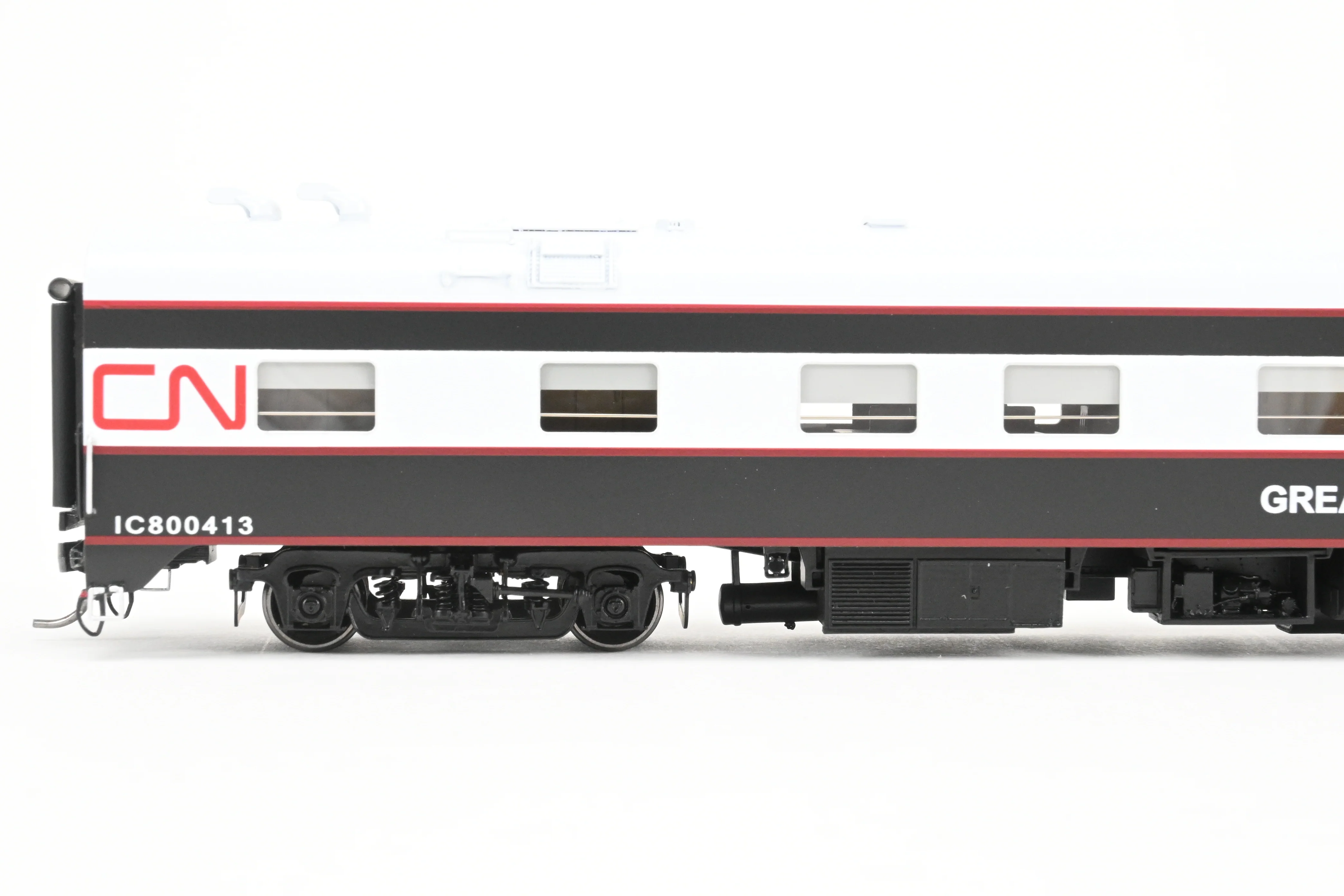 HO NEW Brass NBL - North Bank Line CNR - Canadian National Railway Business Car "Great Lakes” FP Black & White - Image 12