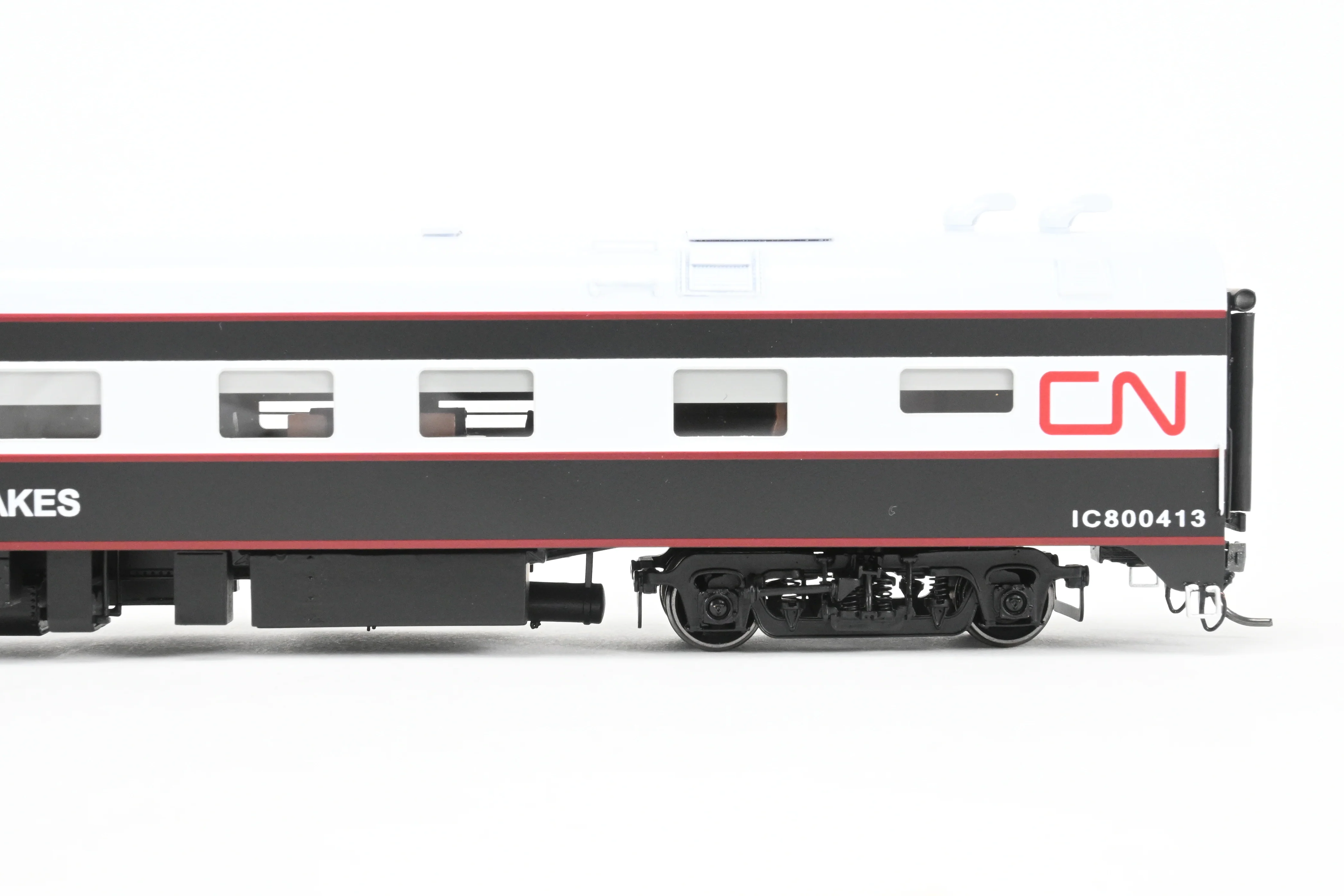 HO NEW Brass NBL - North Bank Line CNR - Canadian National Railway Business Car "Great Lakes” FP Black & White - Image 17