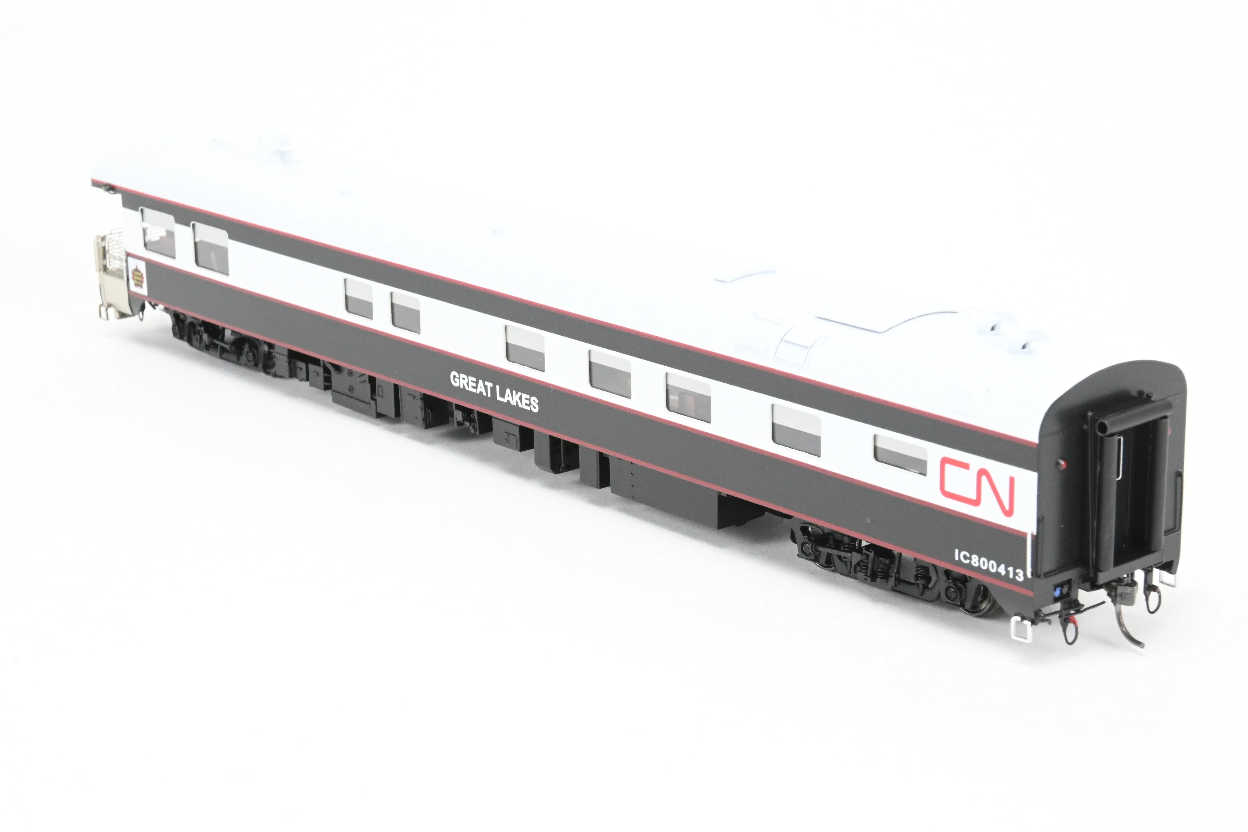 HO NEW Brass NBL - North Bank Line CNR - Canadian National Railway Business Car "Great Lakes” FP Black & White - Image 7