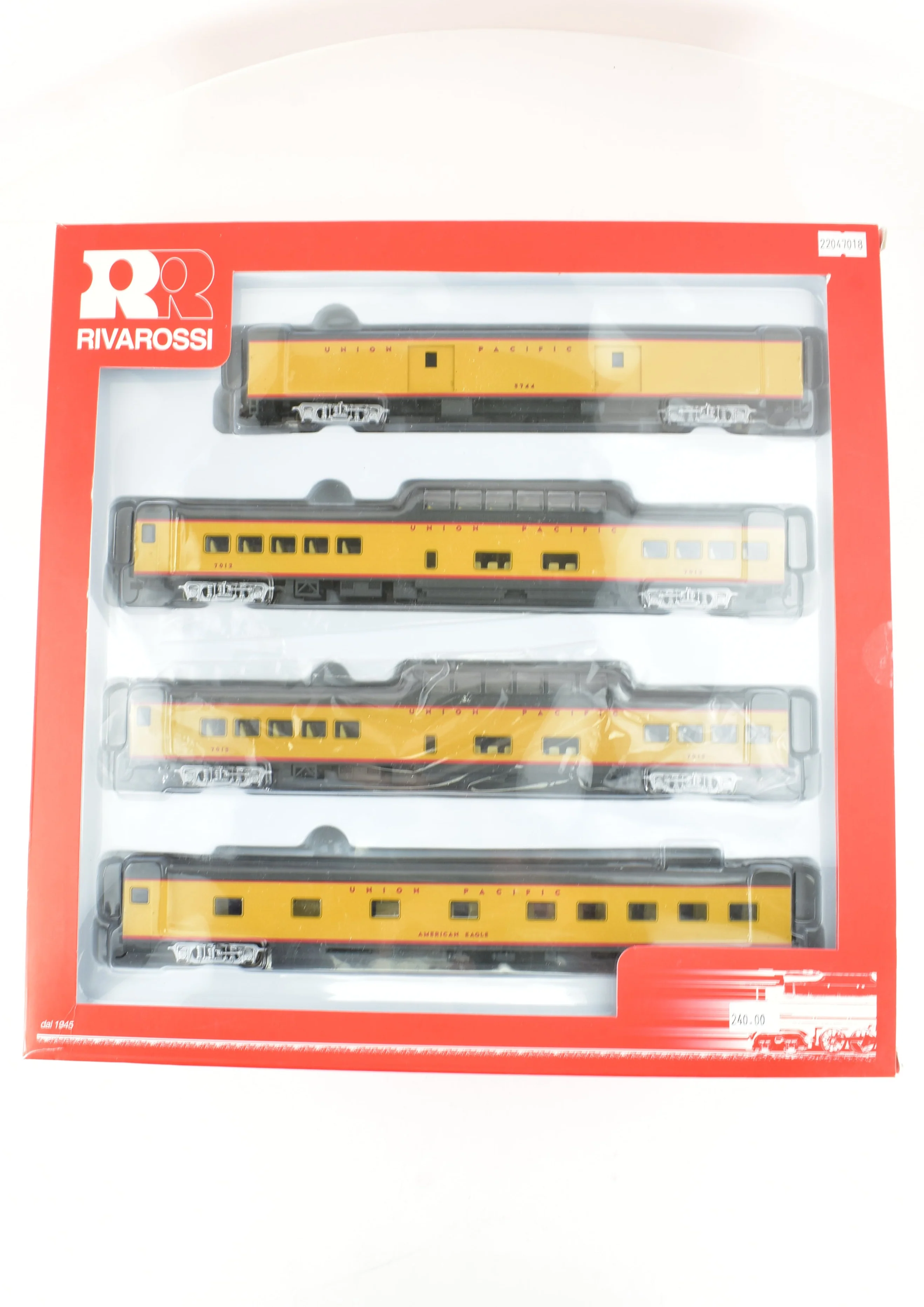 HO Rivarossi UP - Union Pacific Passenger Car Set B - 2 Vista Dome, 1 10-6 Pullman, 1 Baggage - Image 12
