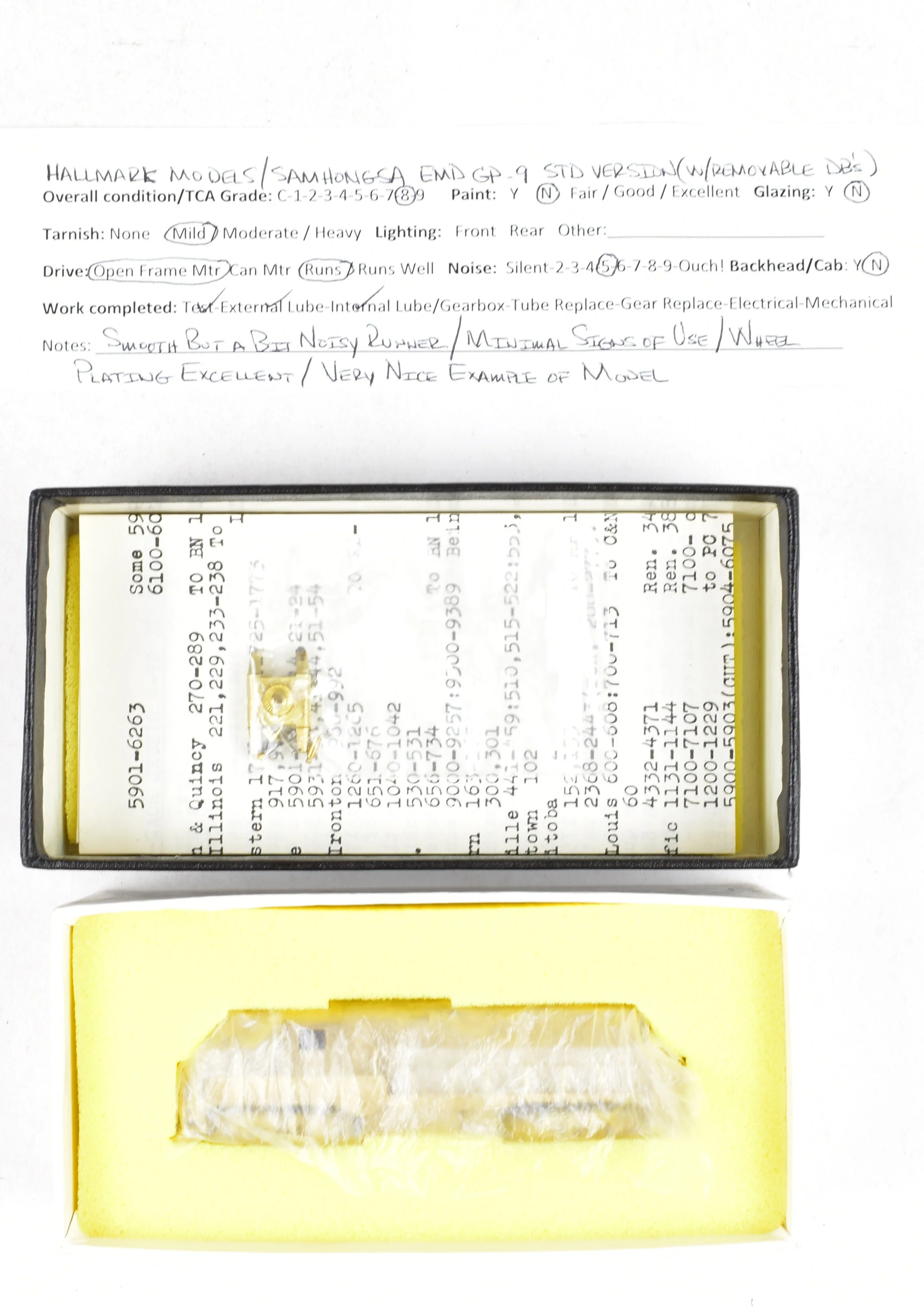 N Brass Hallmark Models Various Roads EMD GP-9 Standard Version with Removable Dynamic Brakes - Image 16
