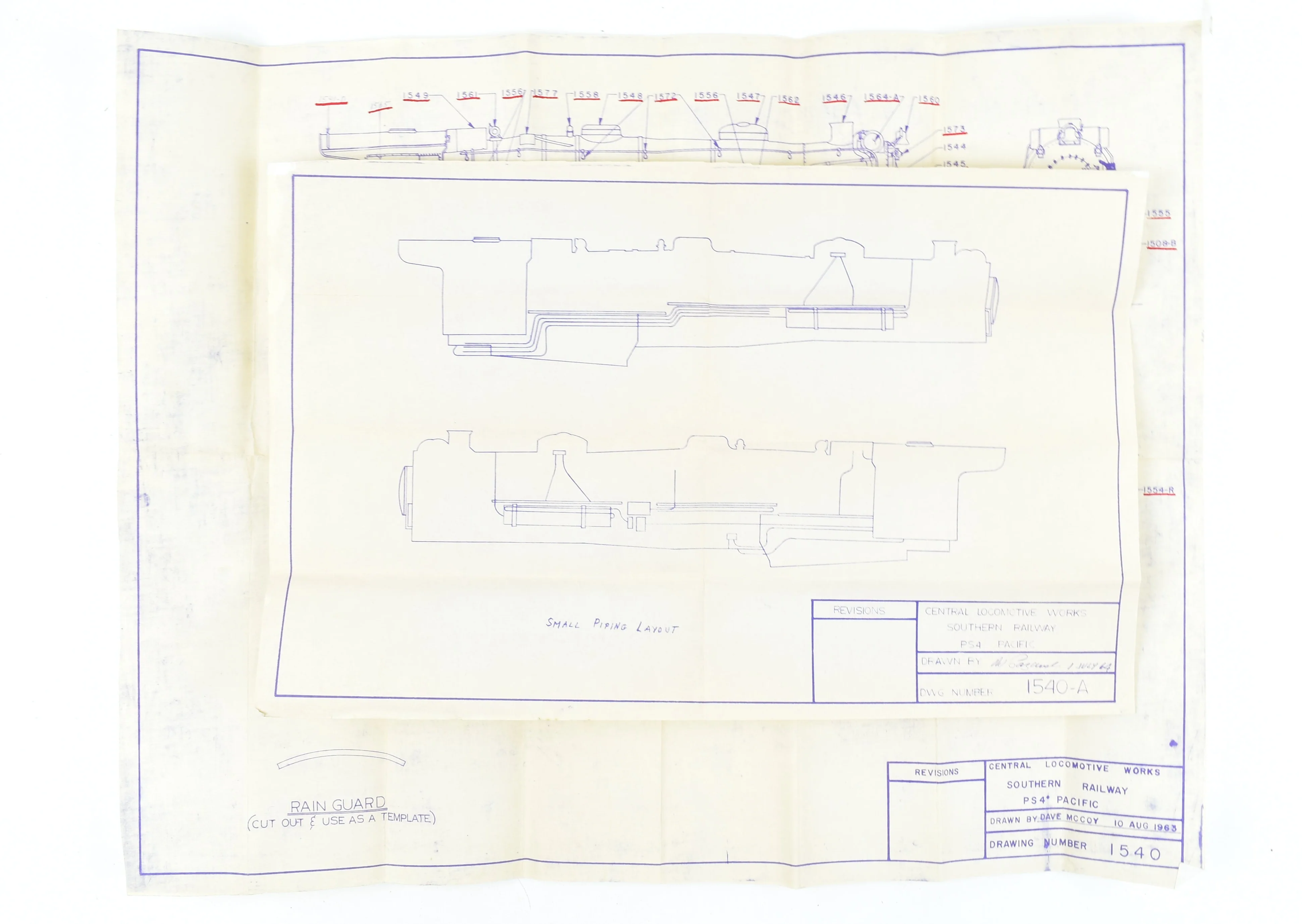 O Brass Central Locomotive Works SOU - Southern Railway PS-4 4-6-2 Pacific Kit Started AS-IS - Image 11