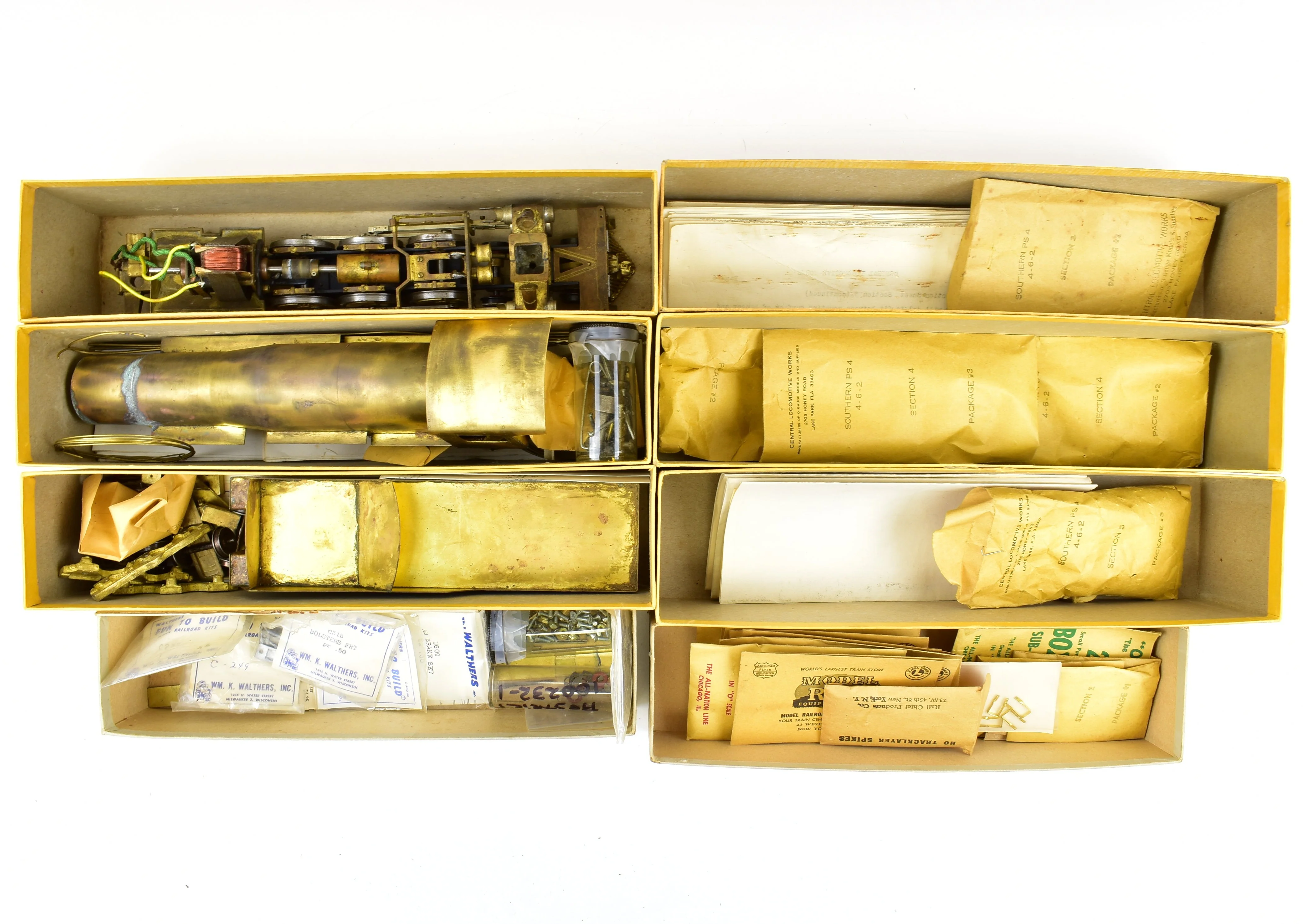 O Brass Central Locomotive Works SOU - Southern Railway PS-4 4-6-2 Pacific Kit Started AS-IS - Image 16