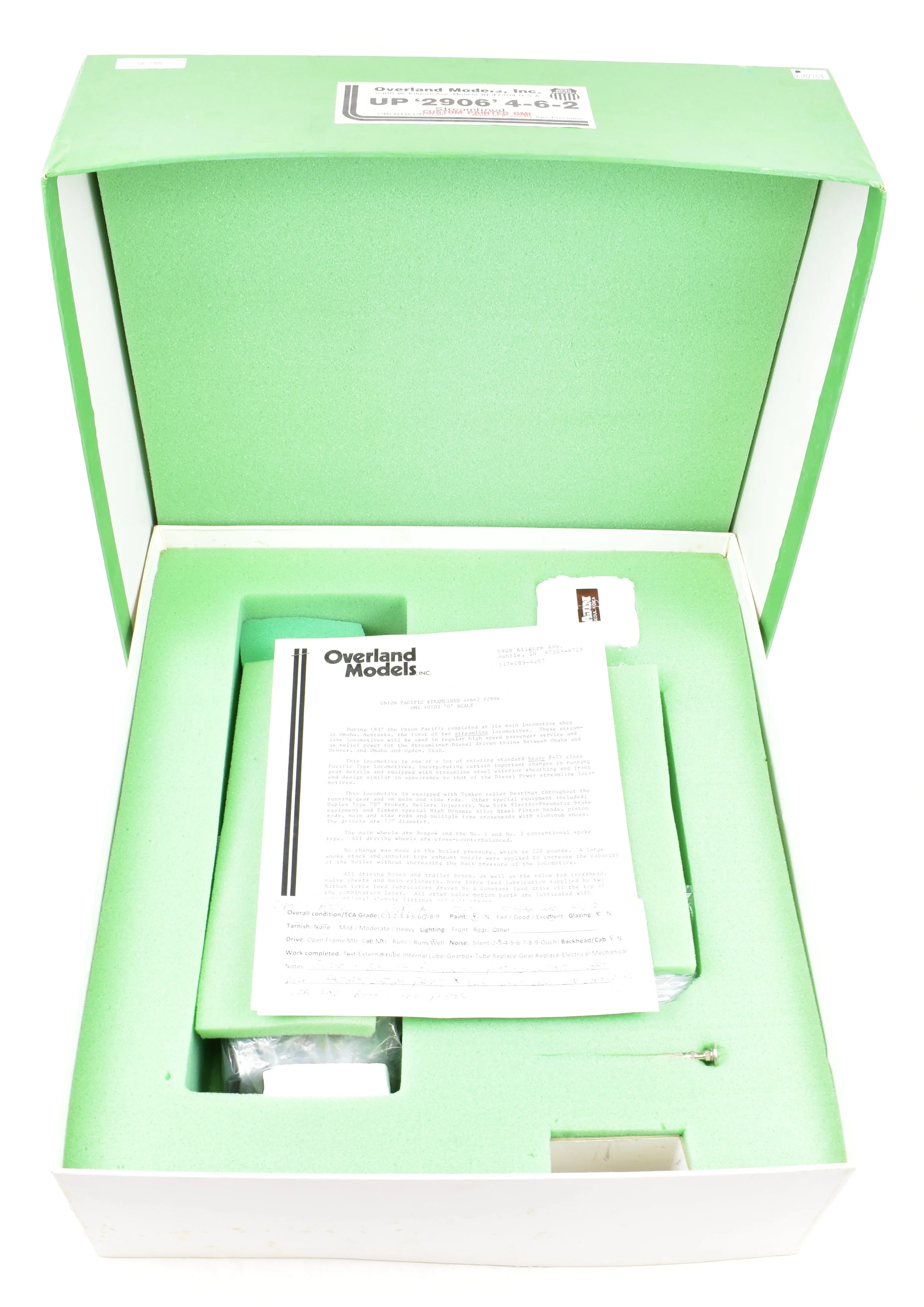 O Brass CON OMI - Overland Models, Inc. UP - Union Pacific 2906 4-6-2 Streamlined Factory Painted "Forty-Niner" - Image 26