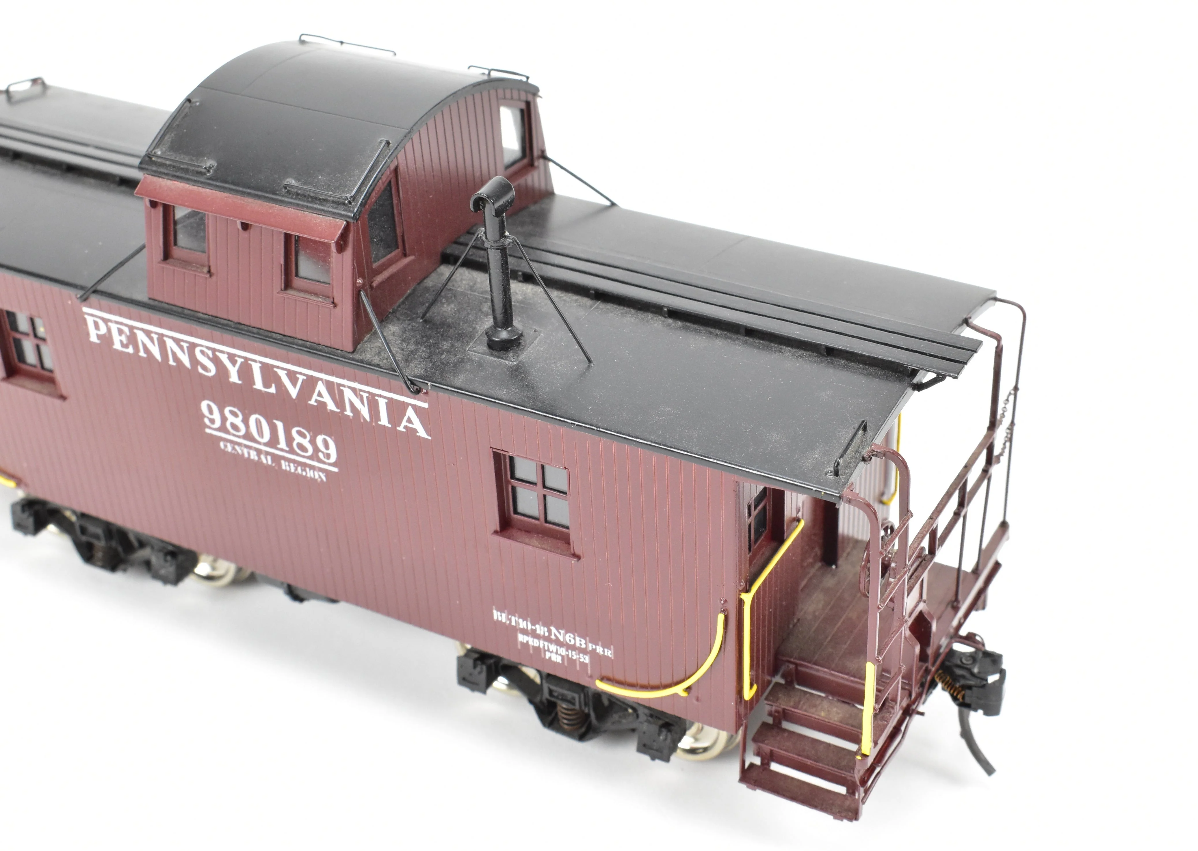 O Brass CON PSC - Precision Scale Co. PRR - Pennsylvania Railroad Cabin Car Class N6B Centered Cupola FP - Image 14