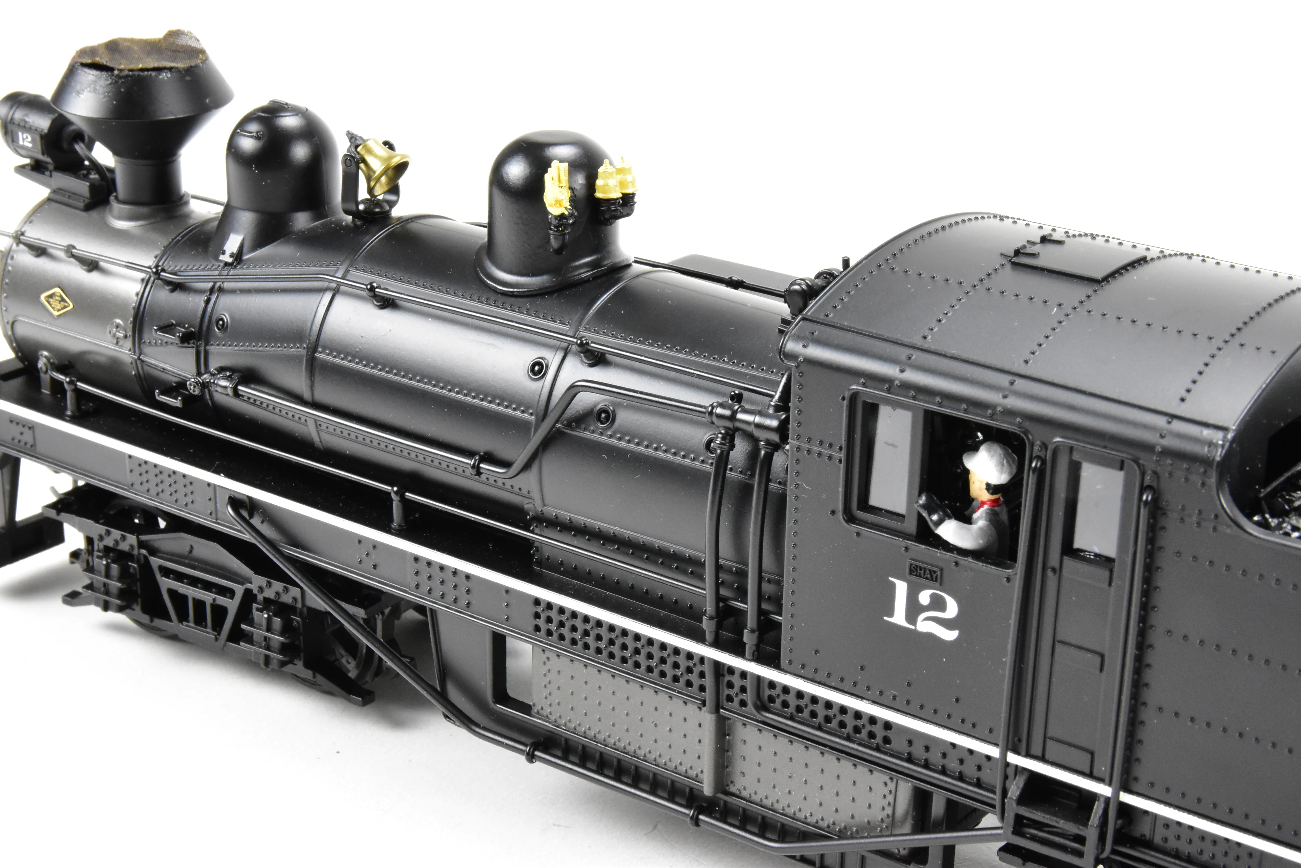 O Scale MTH - Mike's Train House Premier Diecast WVP&P - West Virginia Pulp & Paper Co. 4-Truck Shay Factory Painted No. 12 2-Rail Version - Image 18