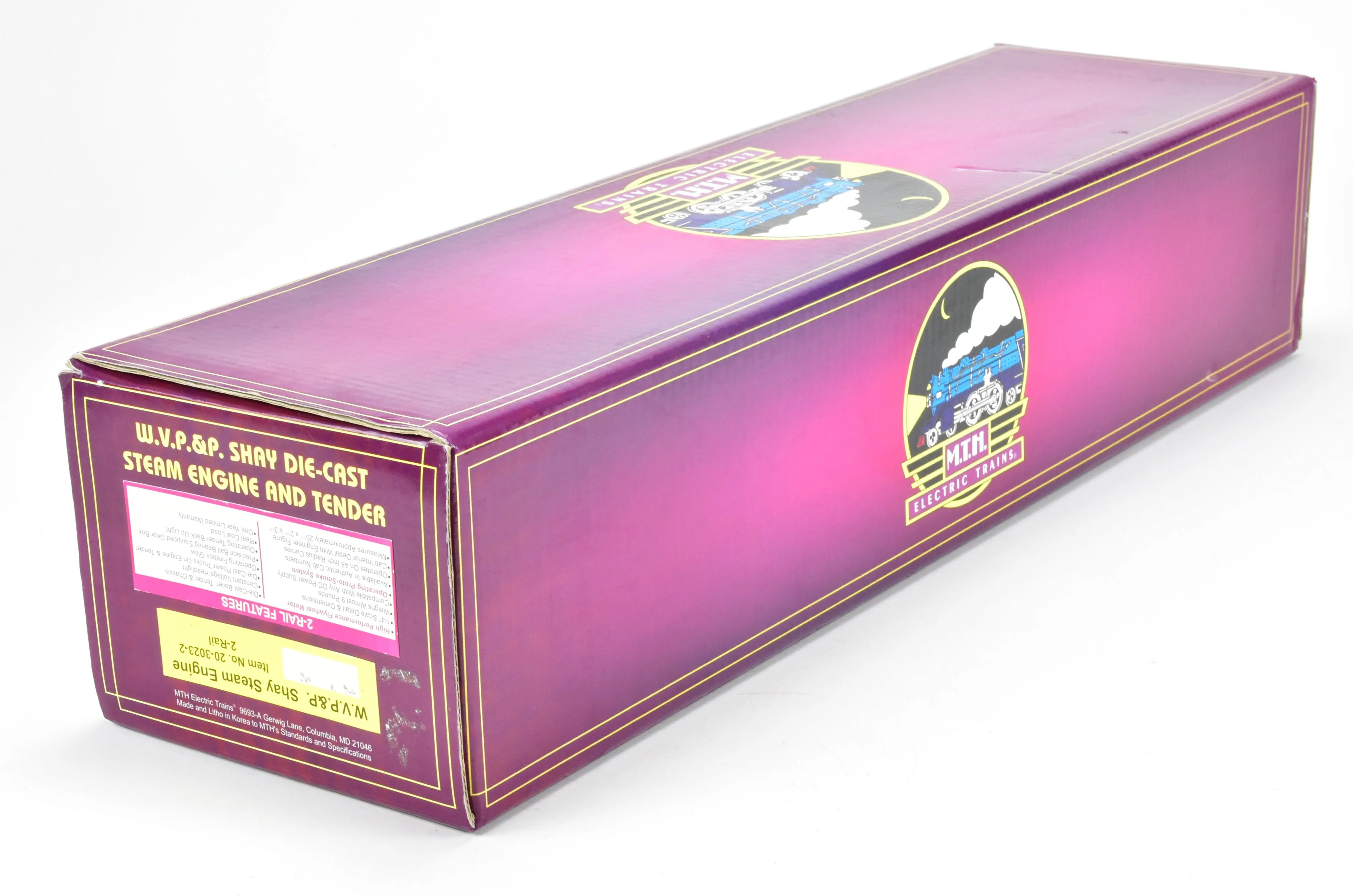 O Scale MTH - Mike's Train House Premier Diecast WVP&P - West Virginia Pulp & Paper Co. 4-Truck Shay Factory Painted No. 12 2-Rail Version - Image 24