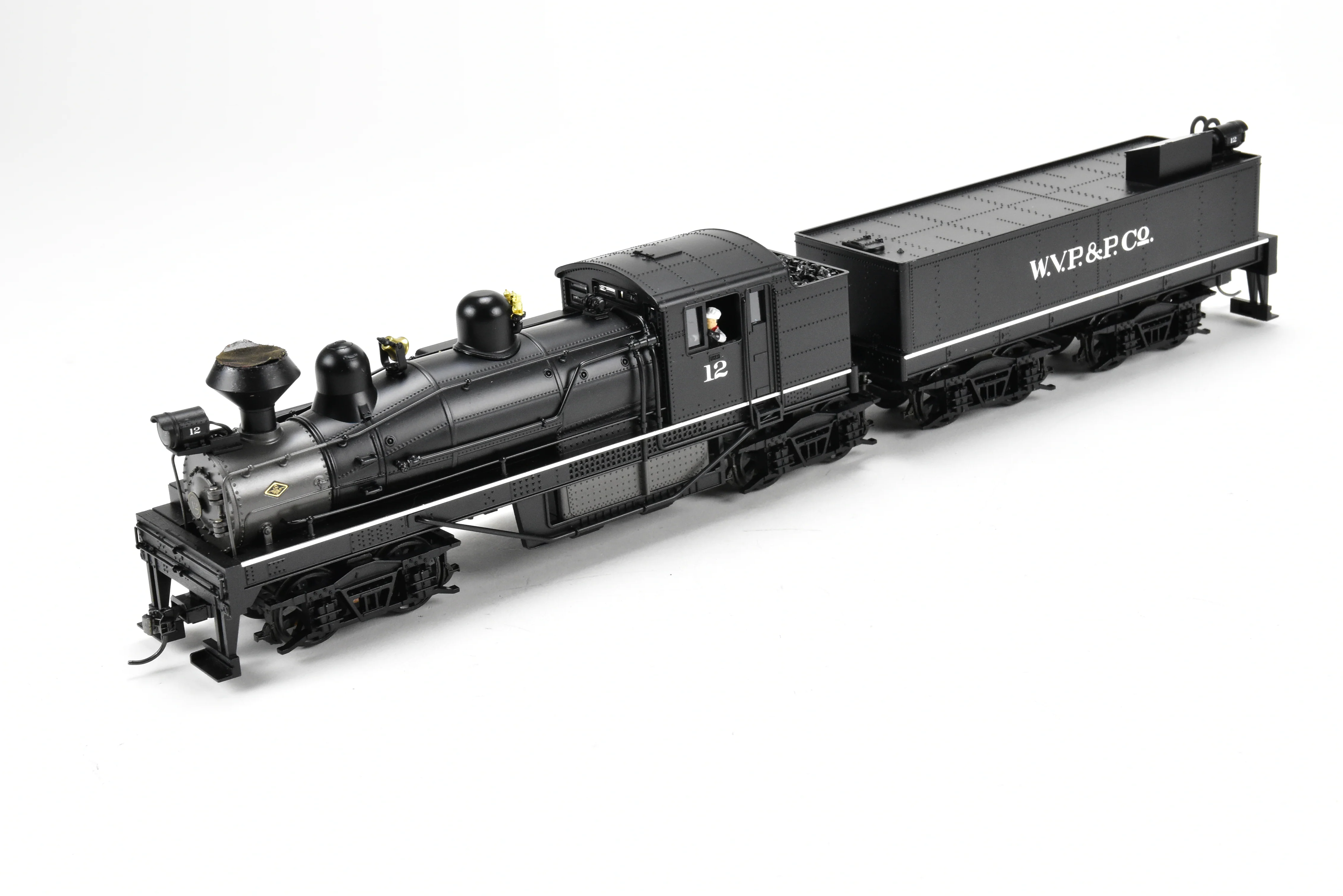 O Scale MTH - Mike's Train House Premier Diecast WVP&P - West Virginia Pulp & Paper Co. 4-Truck Shay Factory Painted No. 12 2-Rail Version - Image 7