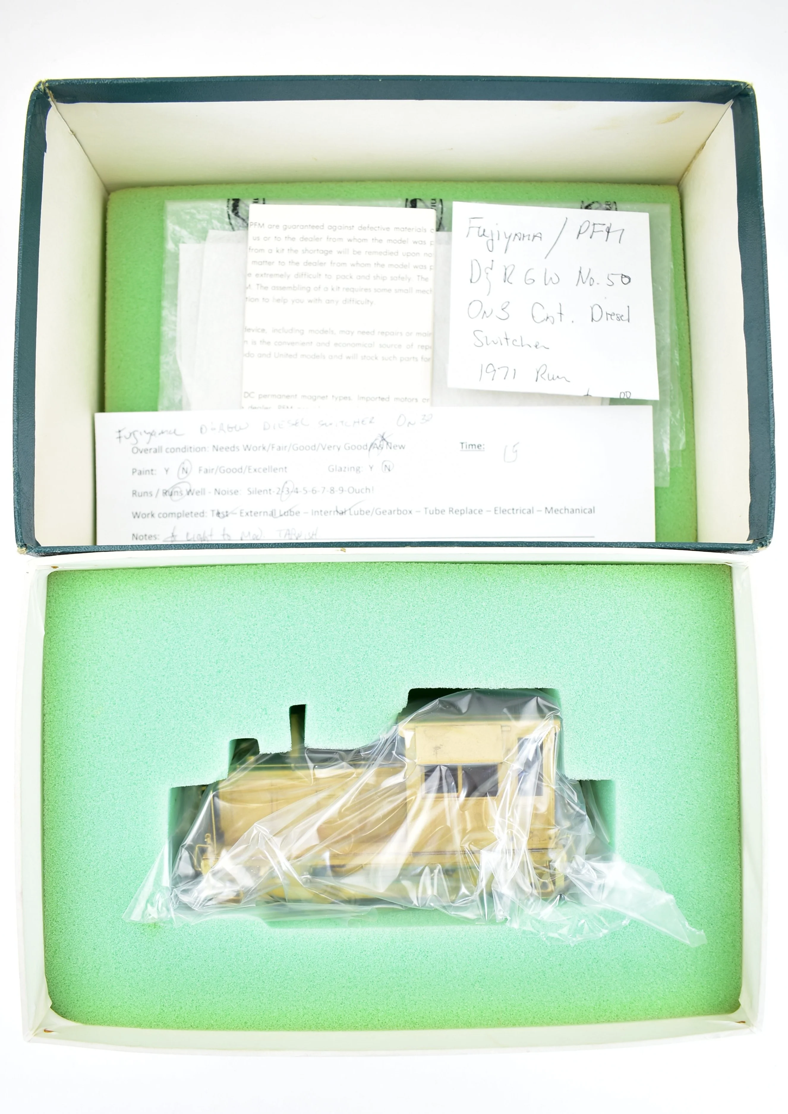 On3 Brass PFM - Fujiyama D&RGW - Denver & Rio Grande Western Diesel Switcher #50 - Image 15